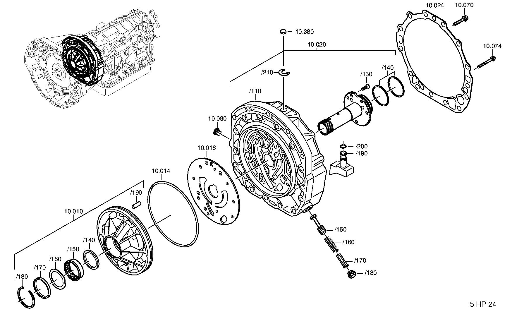 Винт TORX 0736101357 ZF