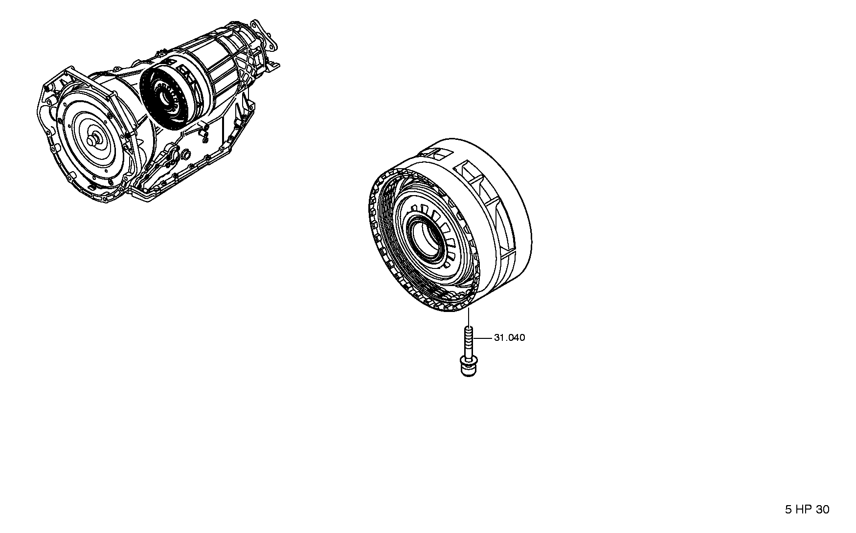 Винт TORX 0736101177 ZF