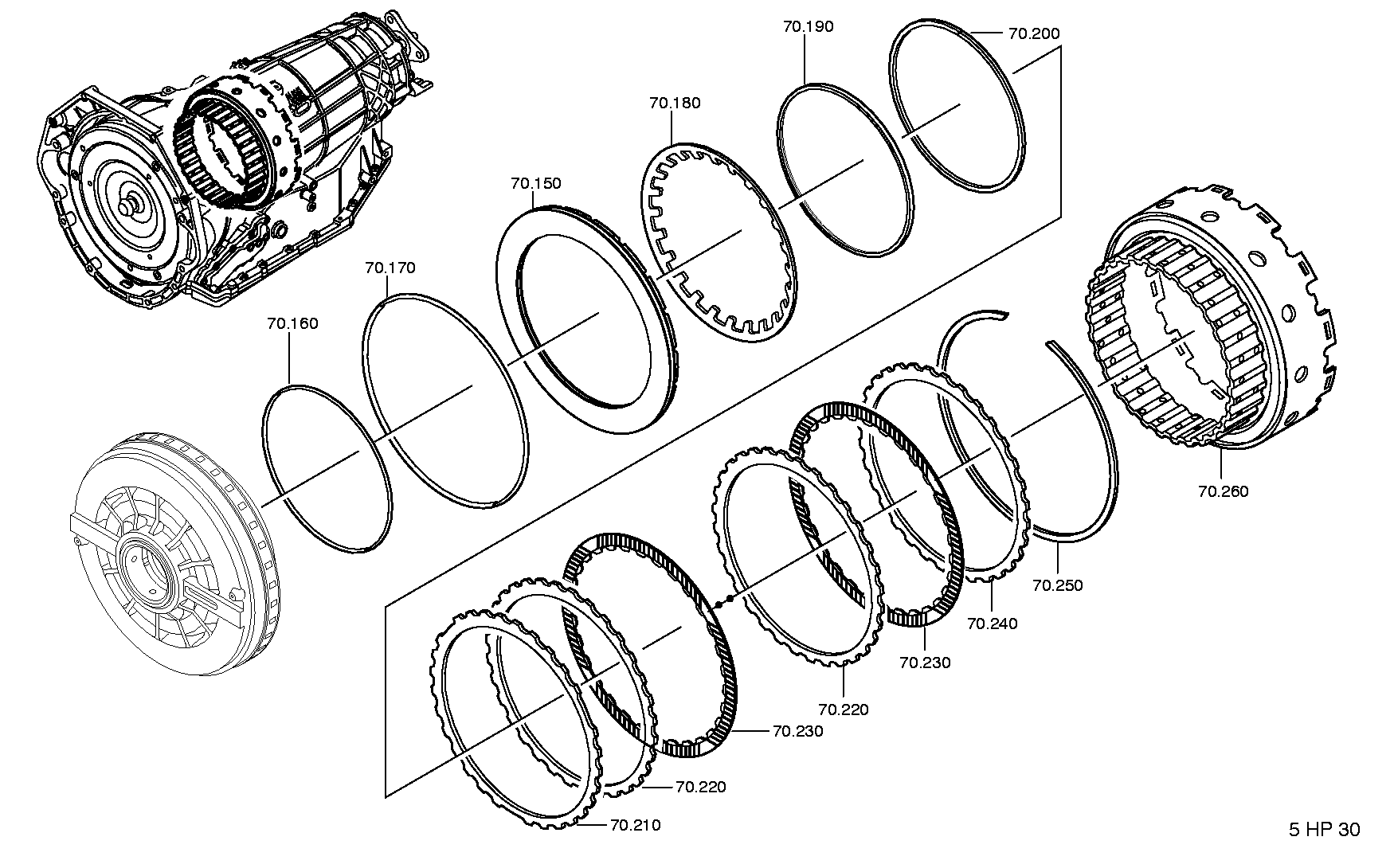 LIN.CLUTCH DISC 1055271054 ZF