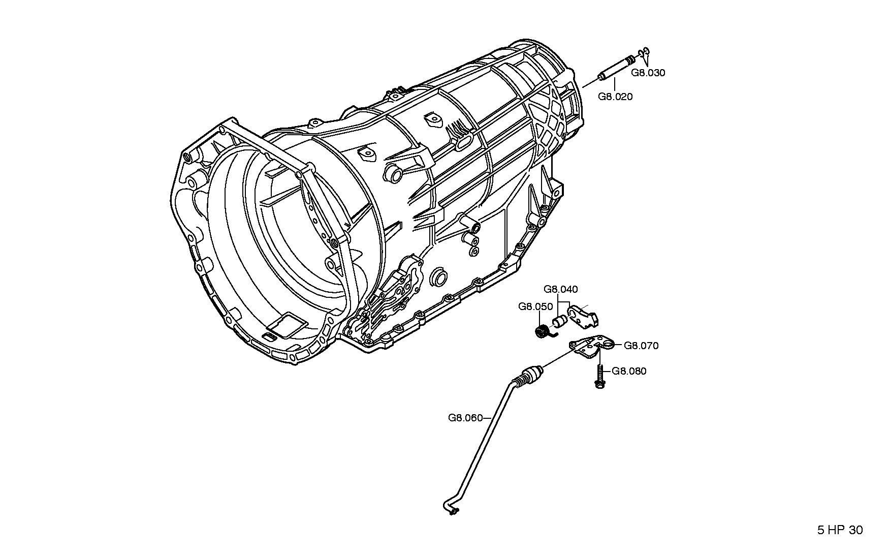 Корпус коробки передач 1055298021 ZF