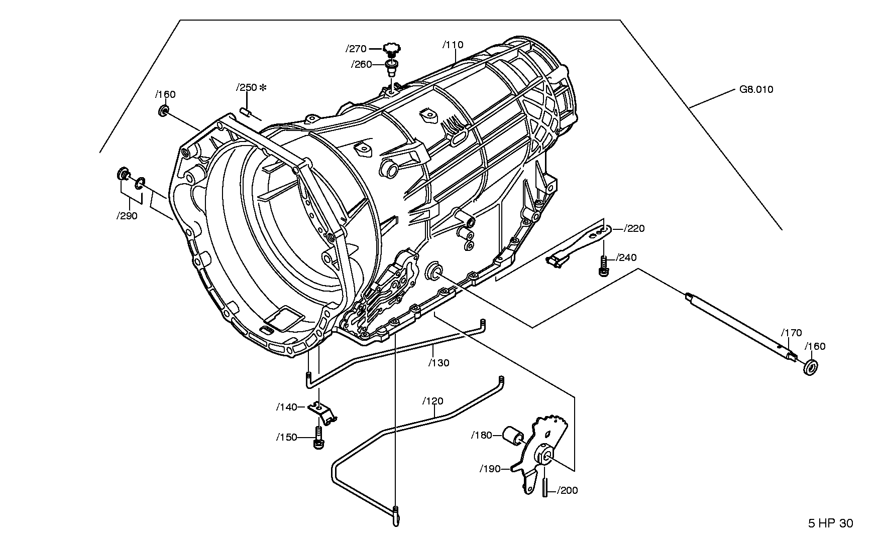 Корпус коробки передач 1055298012 ZF