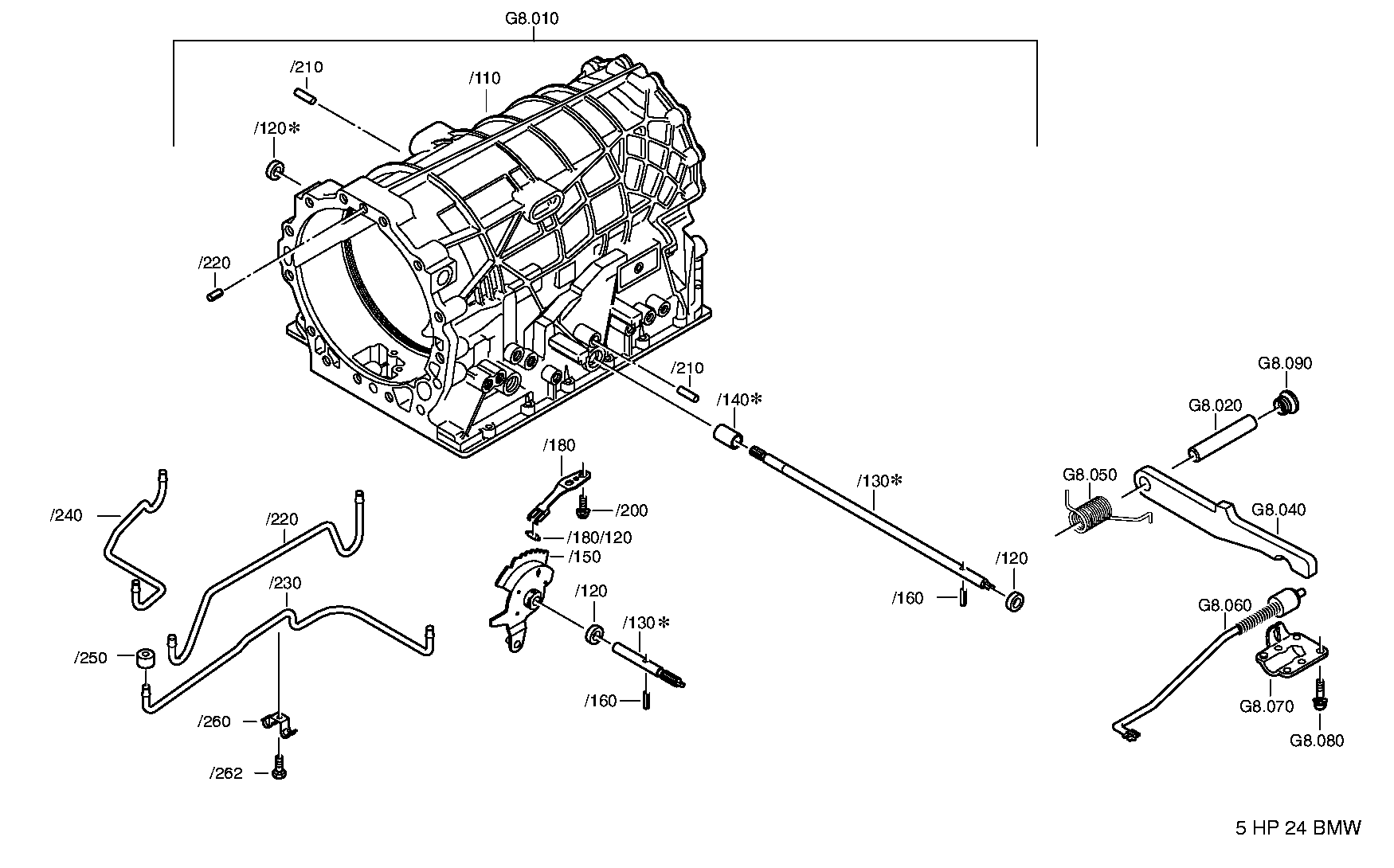 Корпус коробки передач 1058298025 ZF