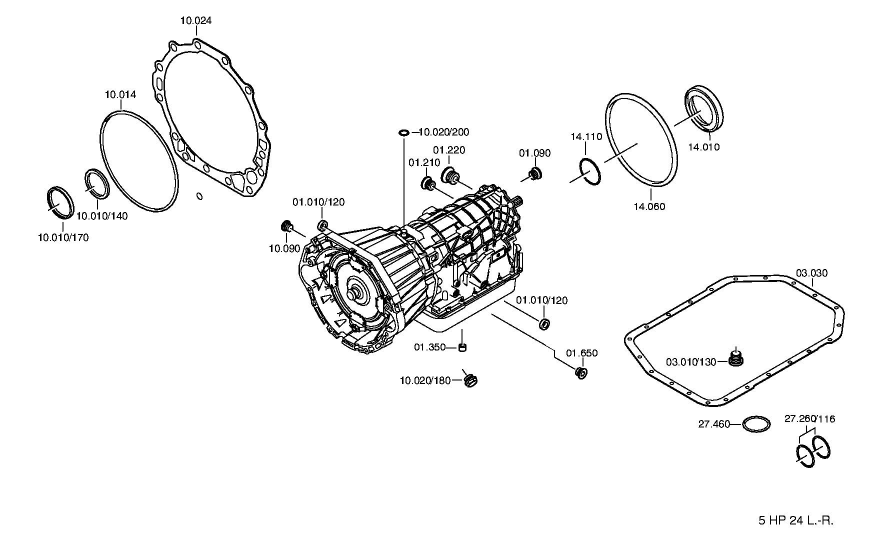 Комплект уплотнений 1058298019 ZF