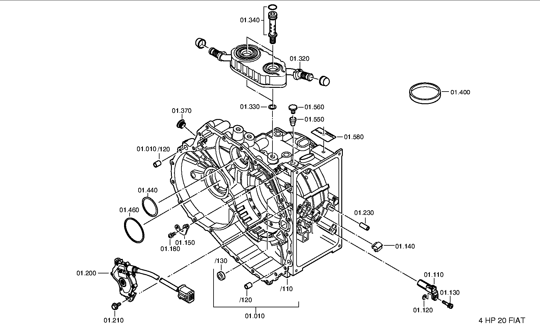 Корпус коробки передач 1019301114 ZF
