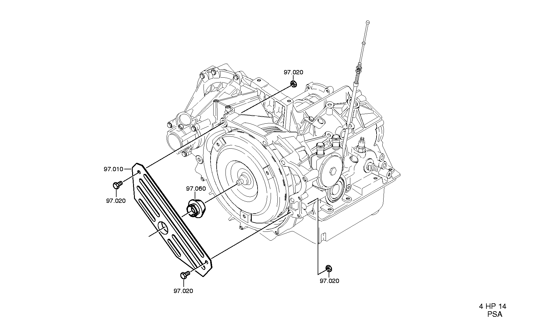 Болт с шестигранной головкой 0636015151 ZF