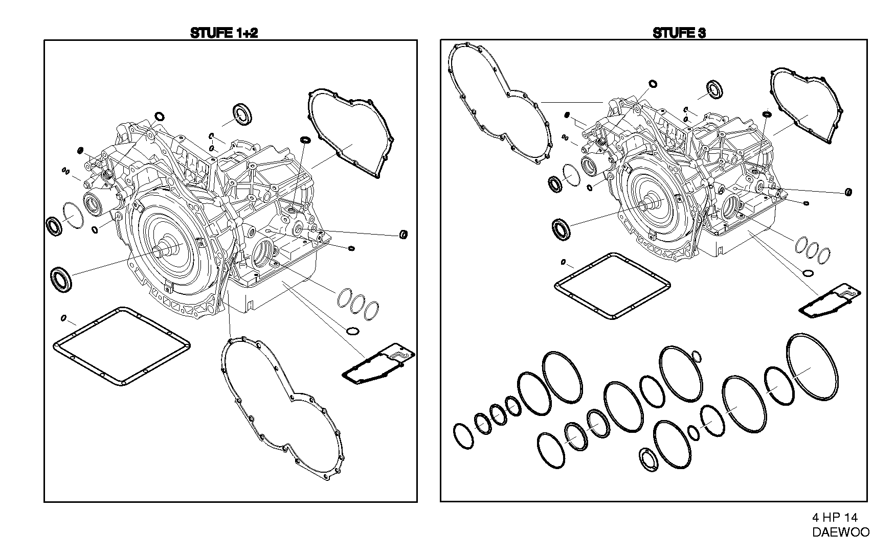 Комплект уплотнений 1036298912 ZF