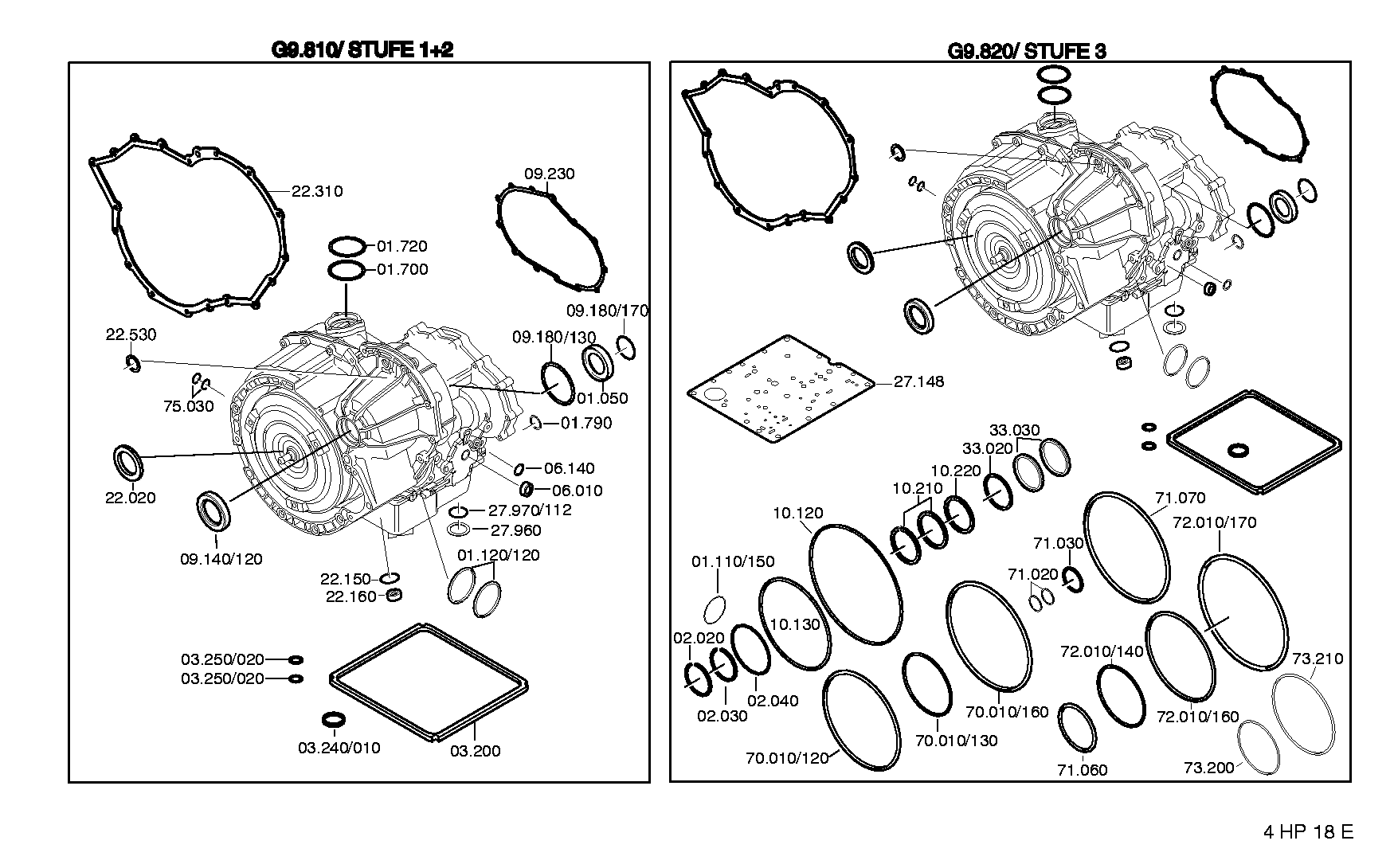 Комплект уплотнений 1050298045 ZF