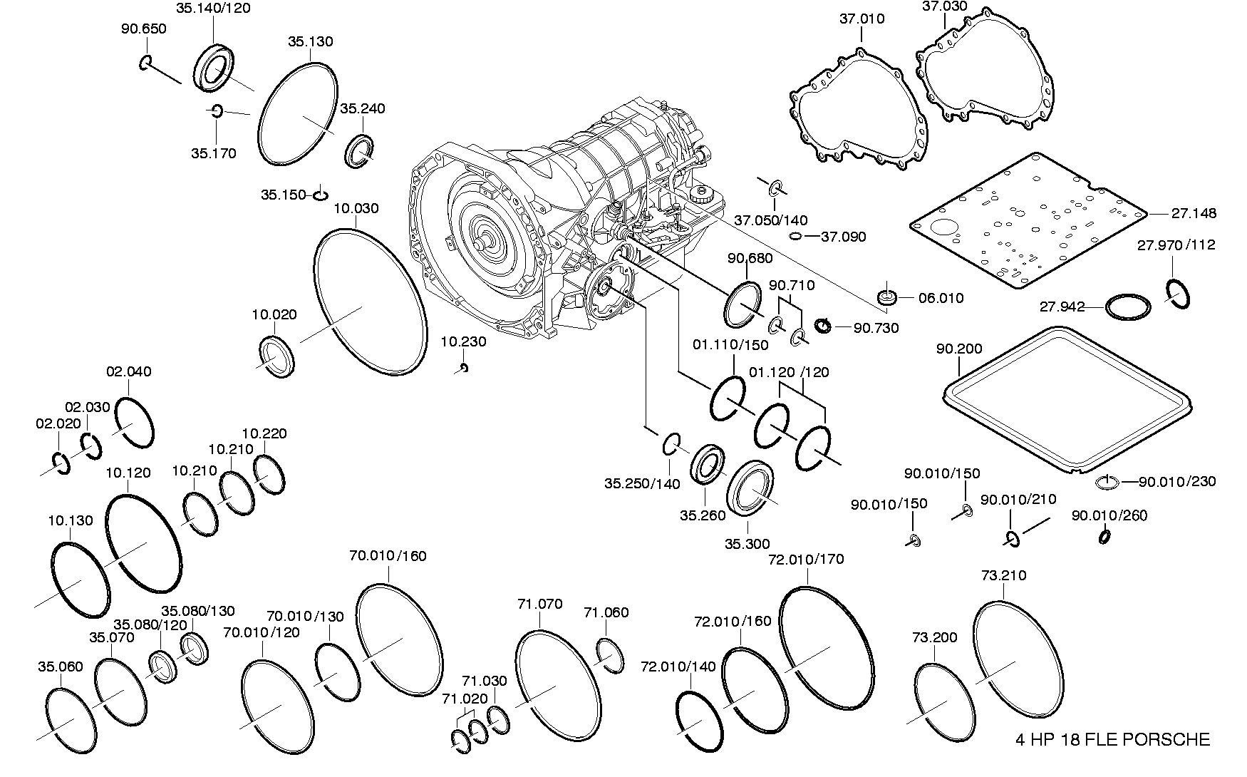 Комплект уплотнений 1050298046 ZF