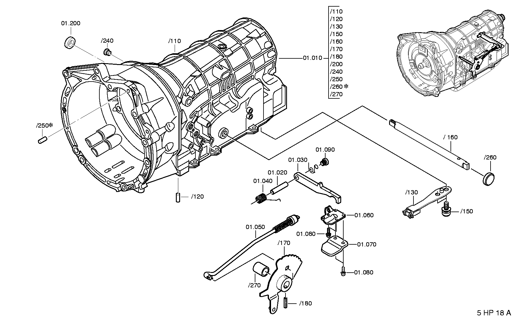 Корпус коробки передач 1056301180 ZF