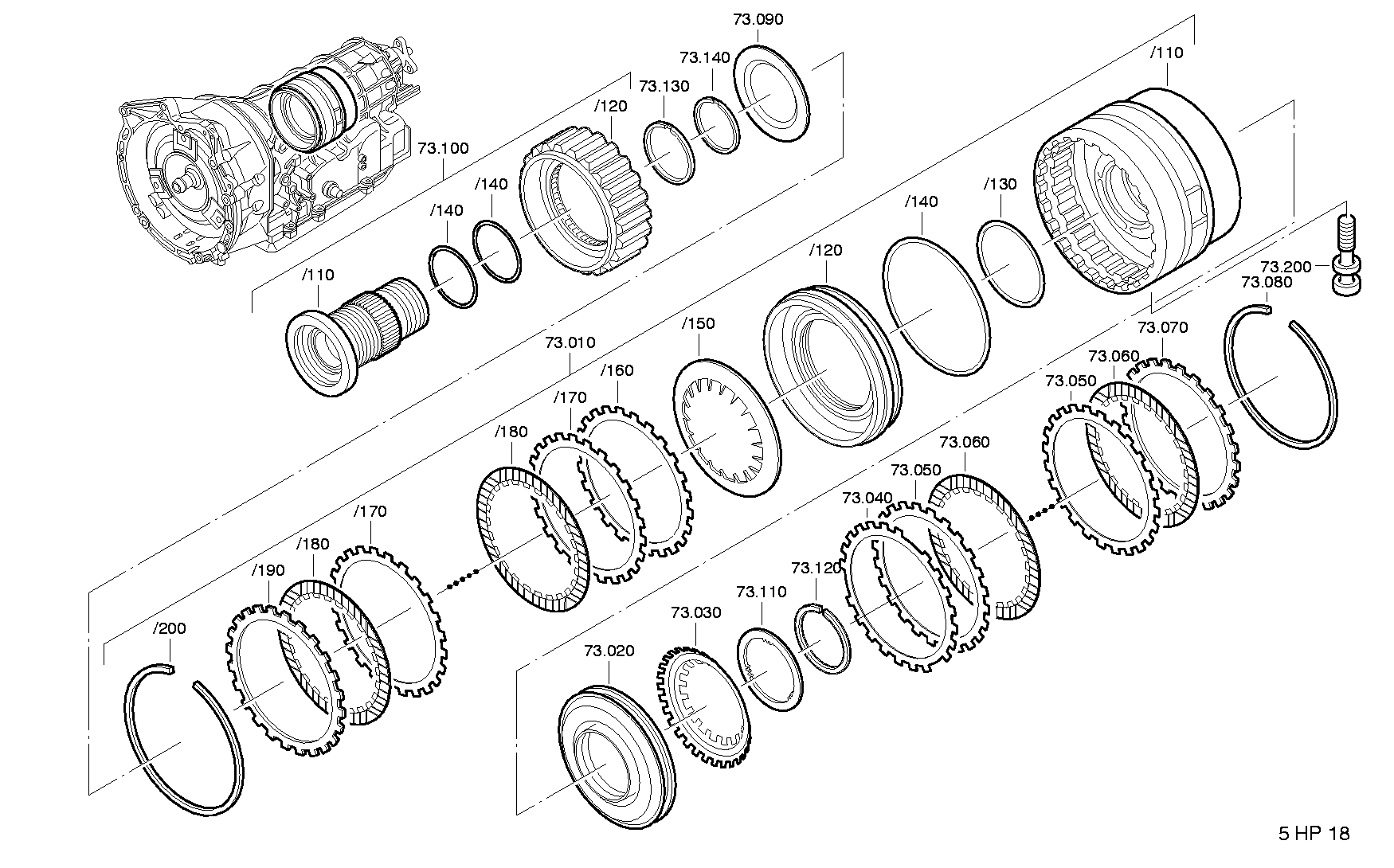 Винт TORX 0736101137 ZF