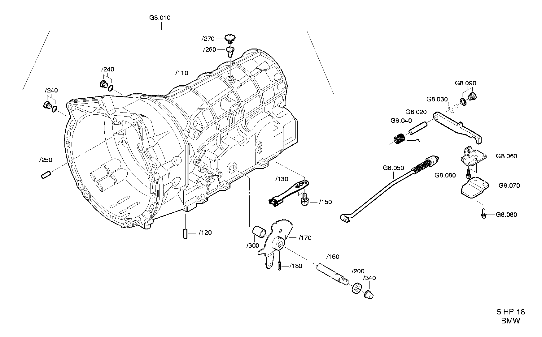 Корпус коробки передач 1056298058 ZF