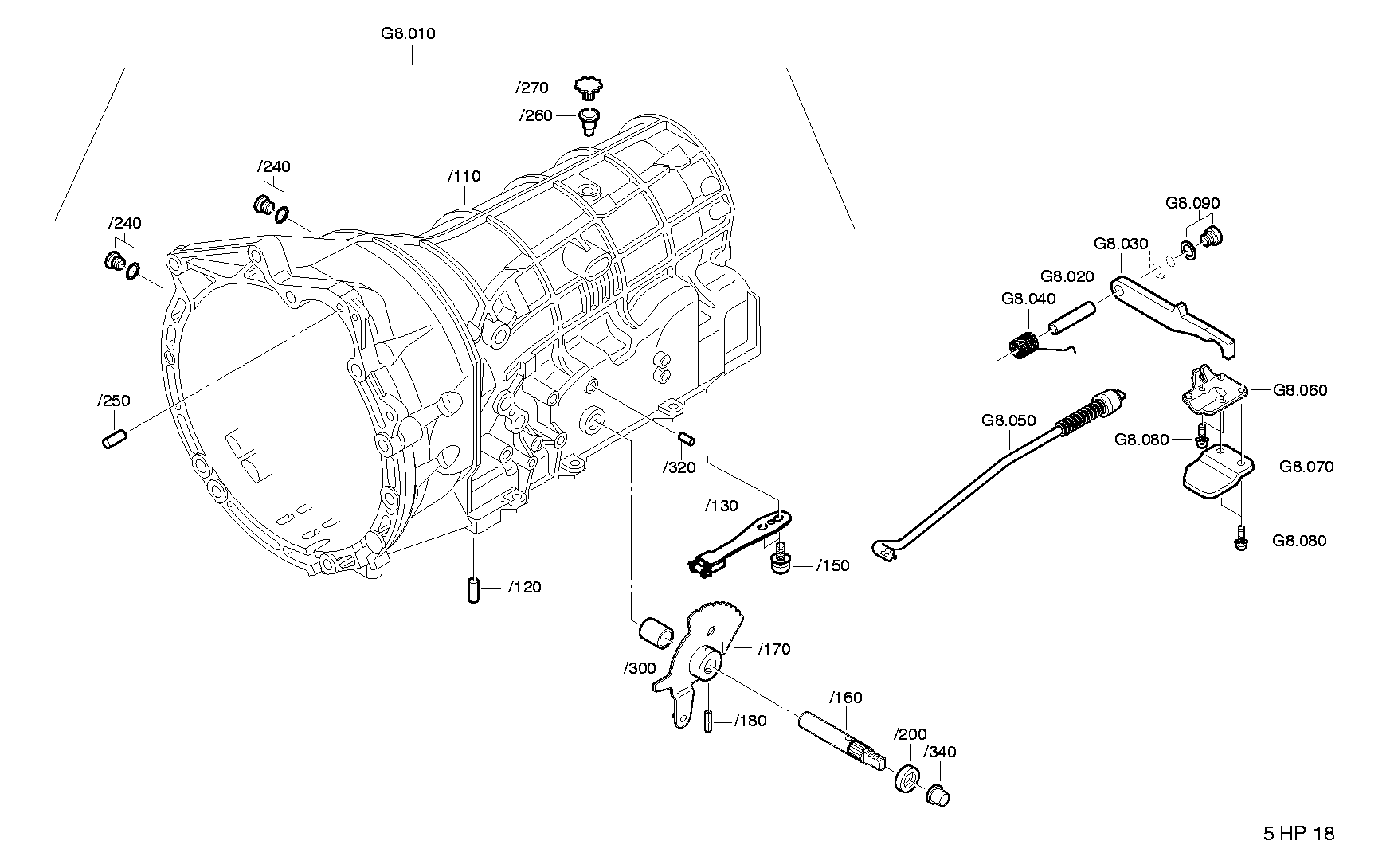 Корпус коробки передач 1056298053 ZF
