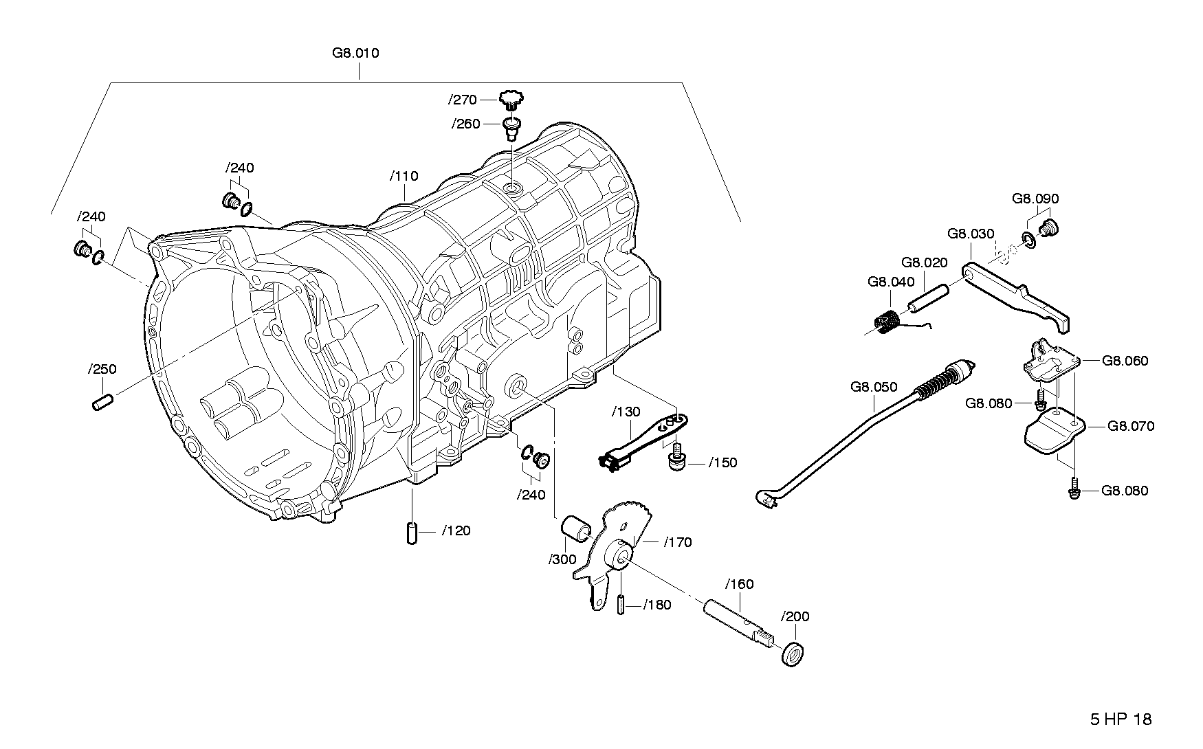 Корпус коробки передач 1056298030 ZF