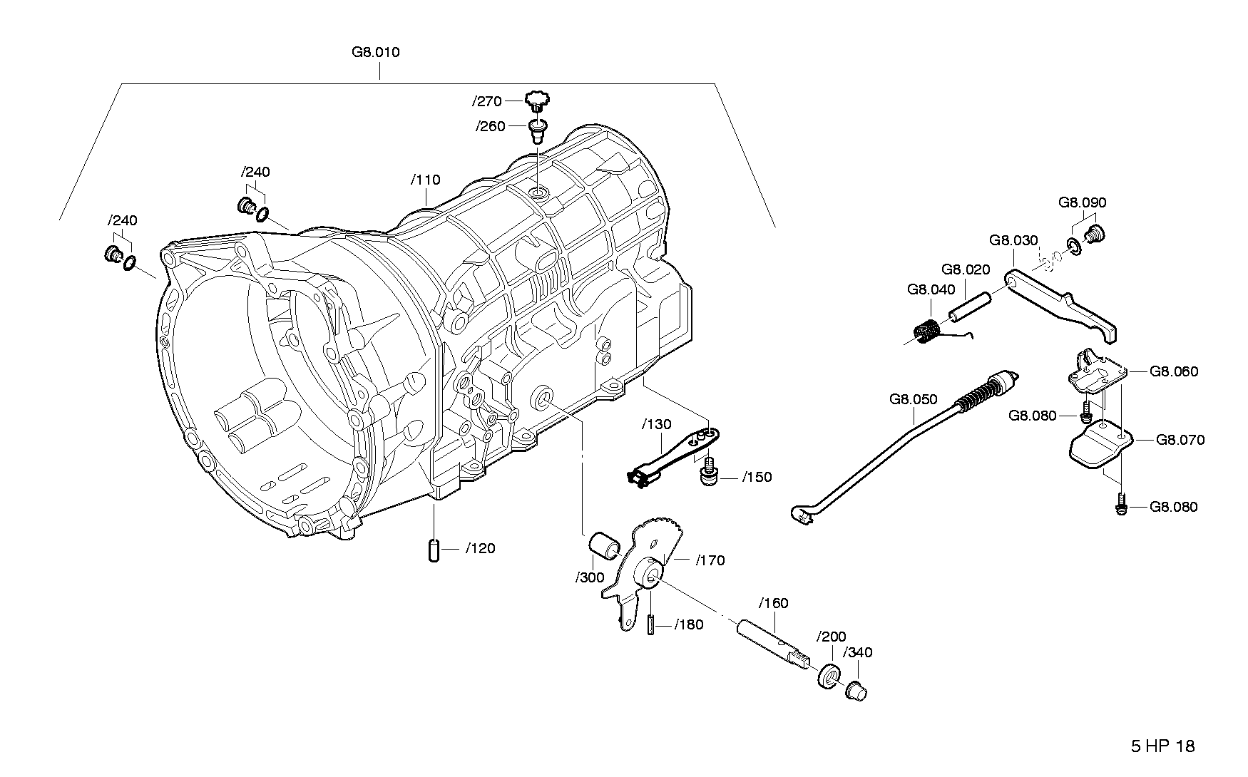 Корпус коробки передач 1056298055 ZF
