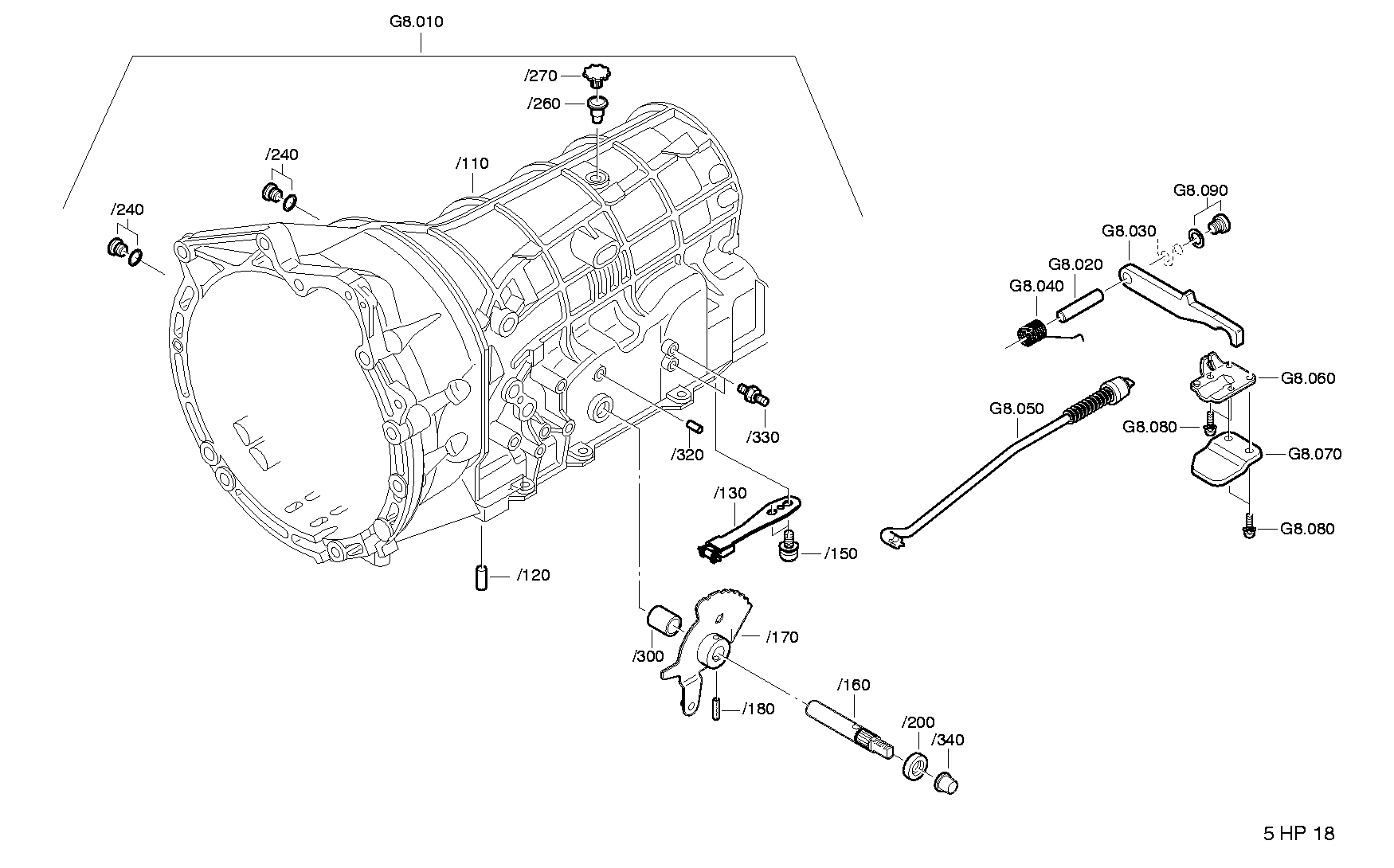 Корпус коробки передач 1056298052 ZF