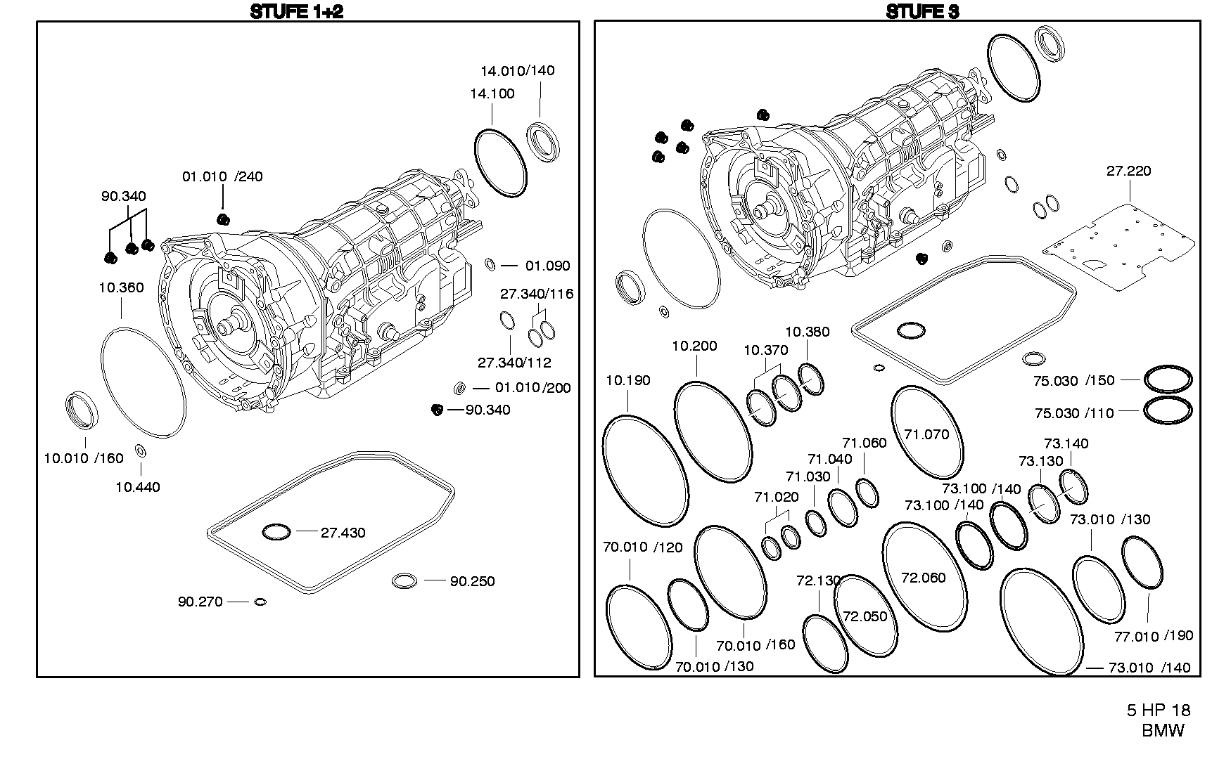Комплект уплотнений 1056298062 ZF