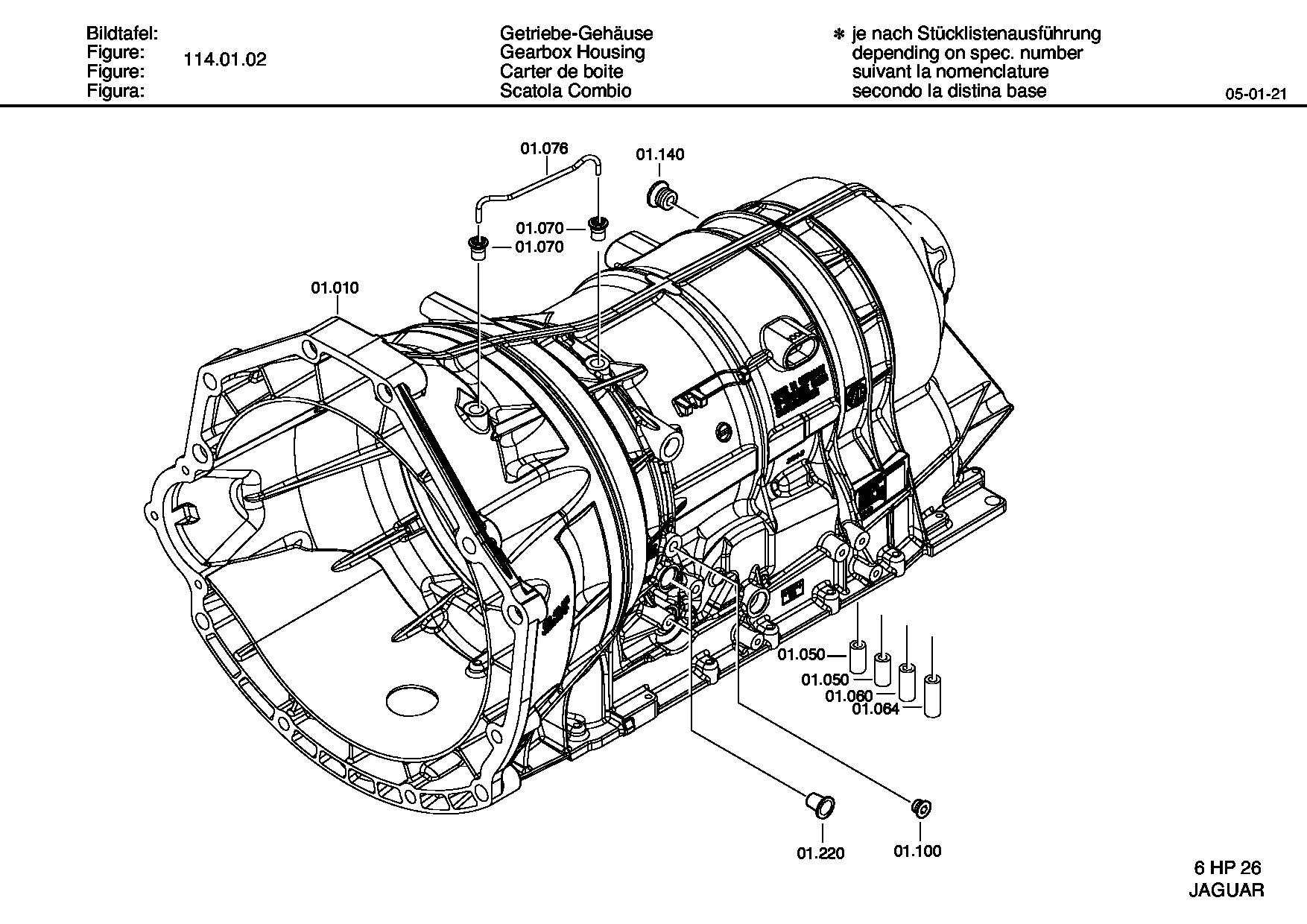 Корпус коробки передач 1068301205 ZF