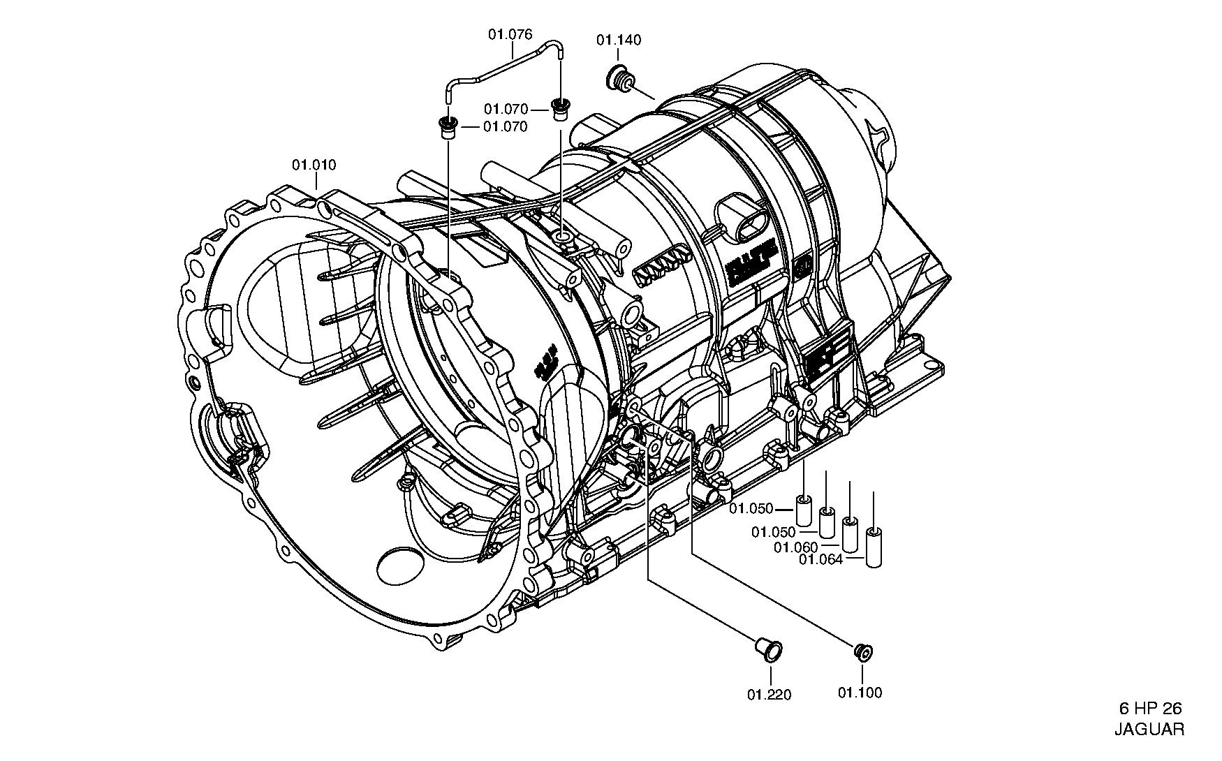 Корпус коробки передач 1068301104 ZF
