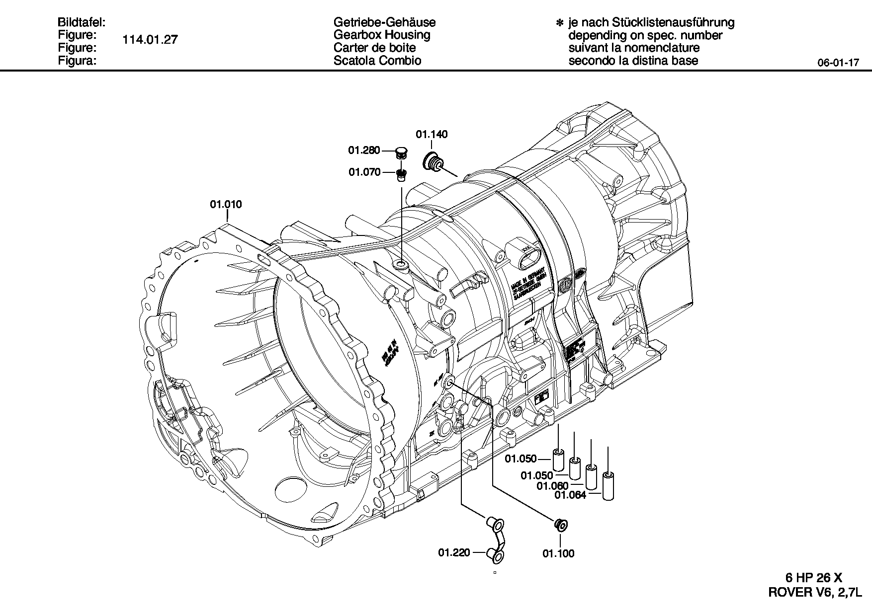 Корпус коробки передач 1068301310 ZF