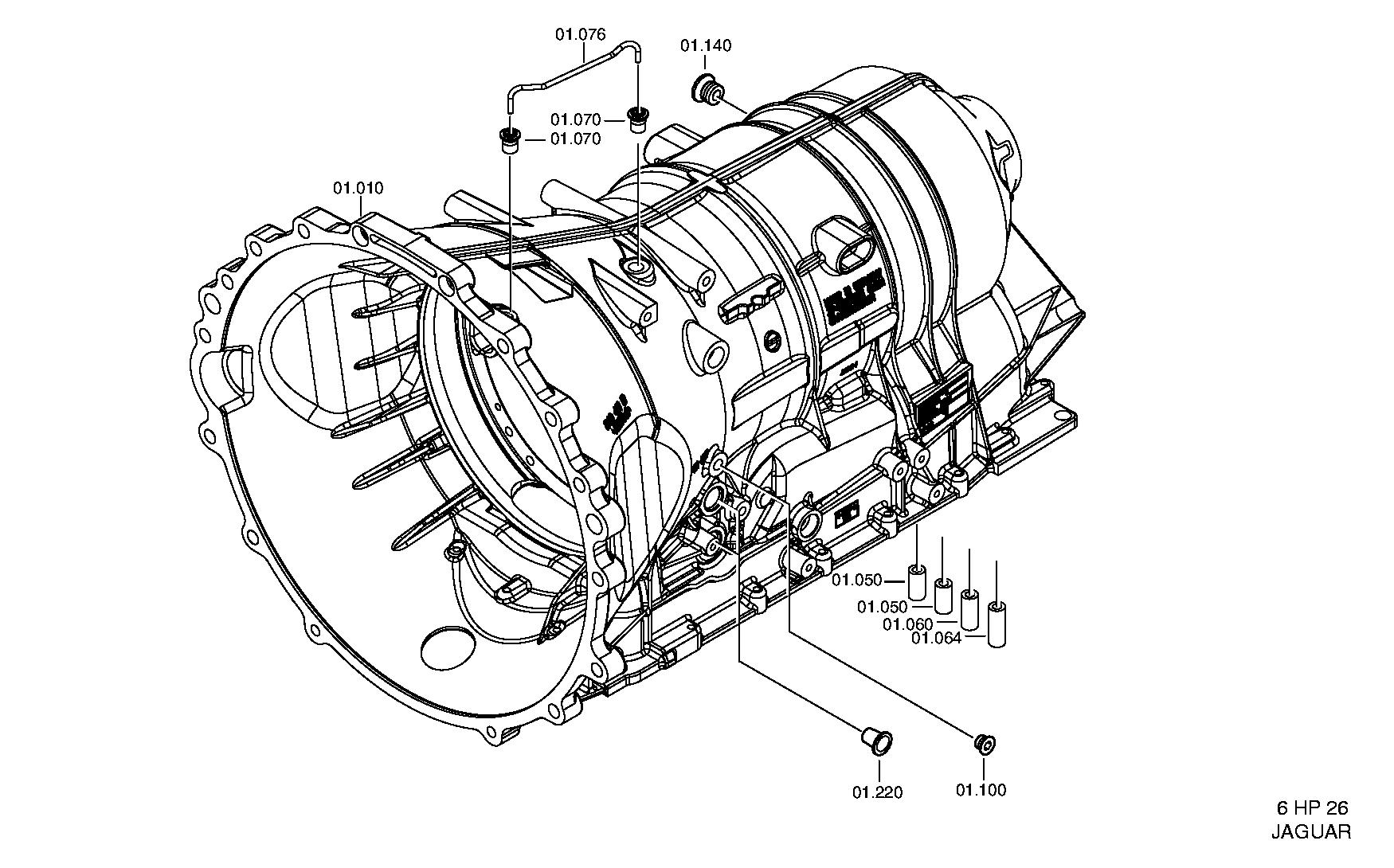 Корпус коробки передач 1068301198 ZF