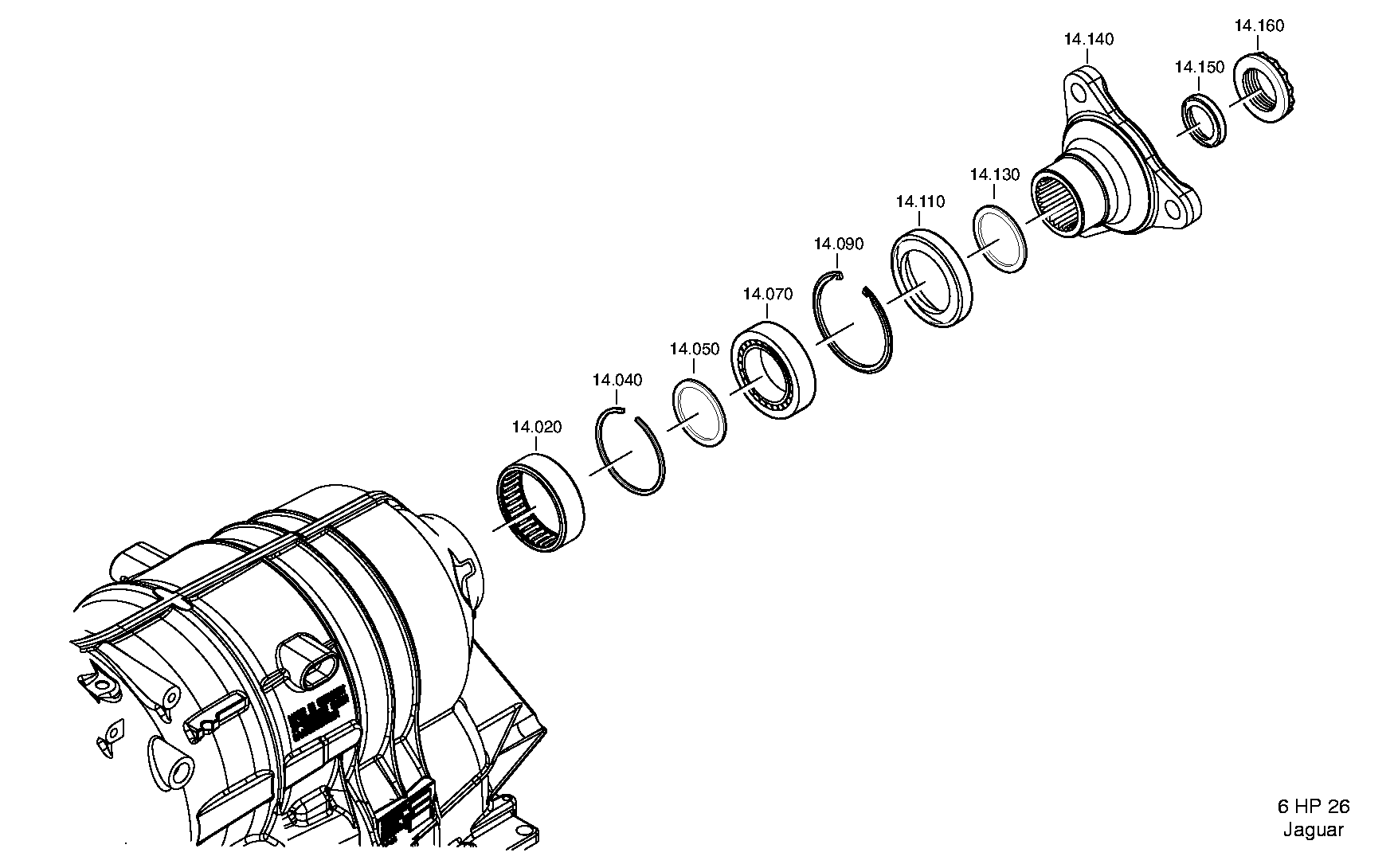 Фланец выходного вала 1068314079 ZF