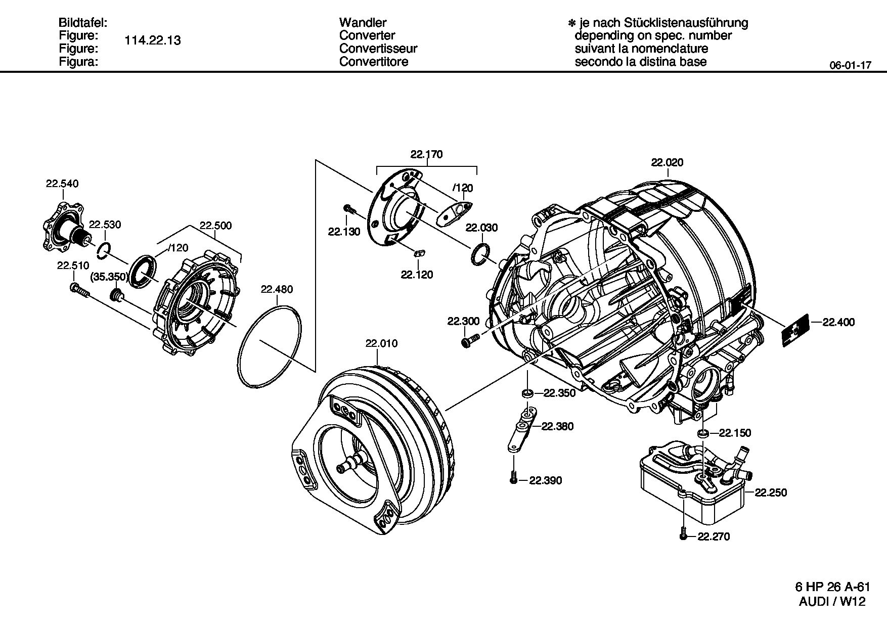 Гидротрансформатор 4168028644 ZF