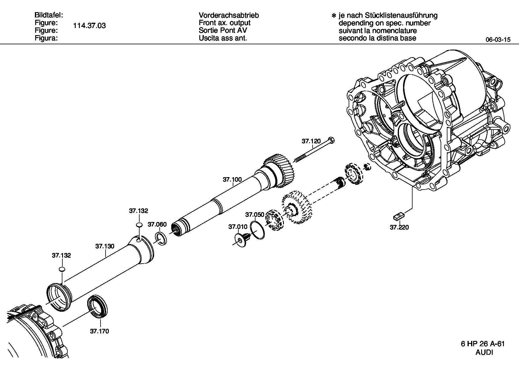 Болт с шестигранной головкой 0636010762 ZF