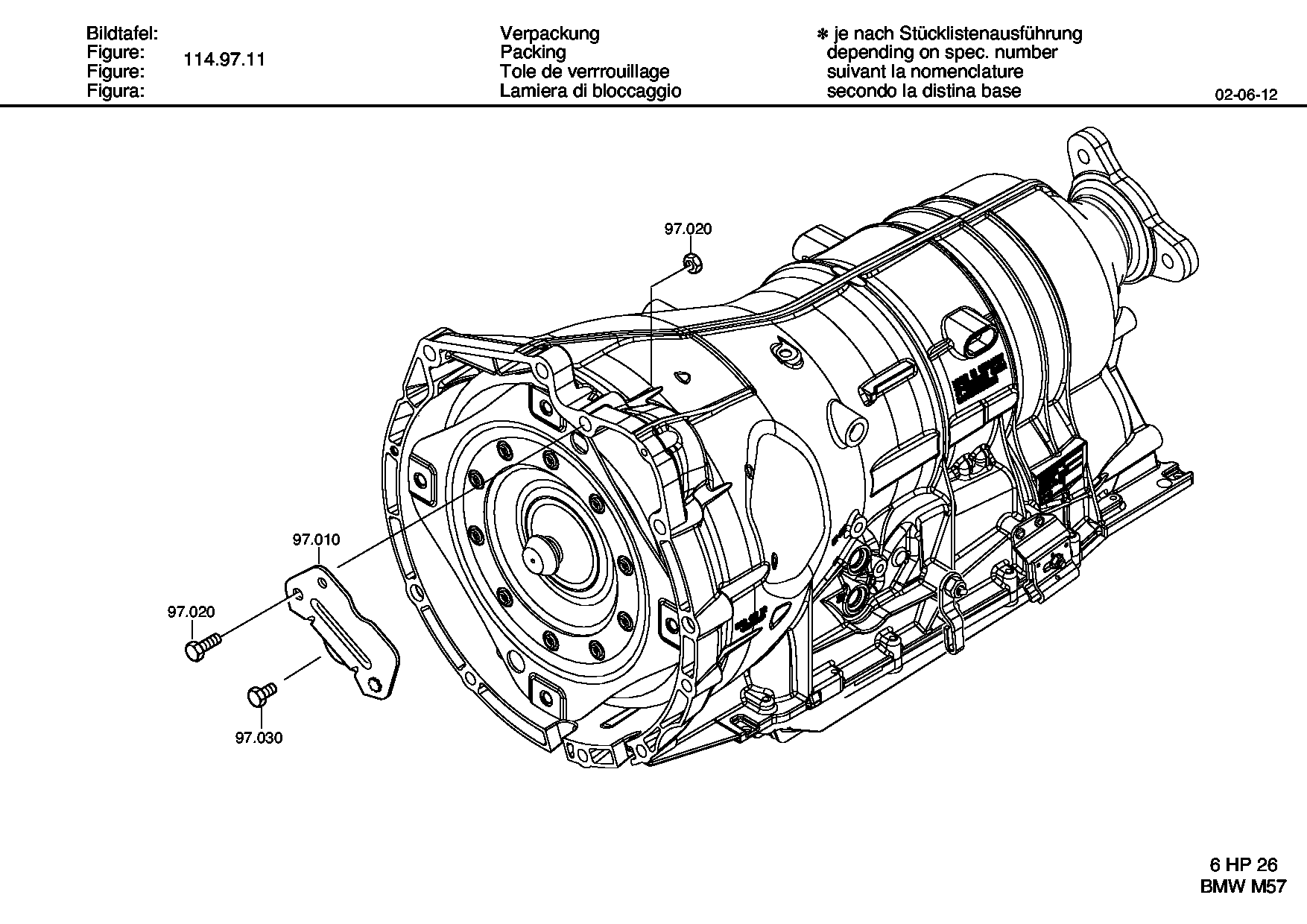RETAINING CLIP 0501209971 ZF