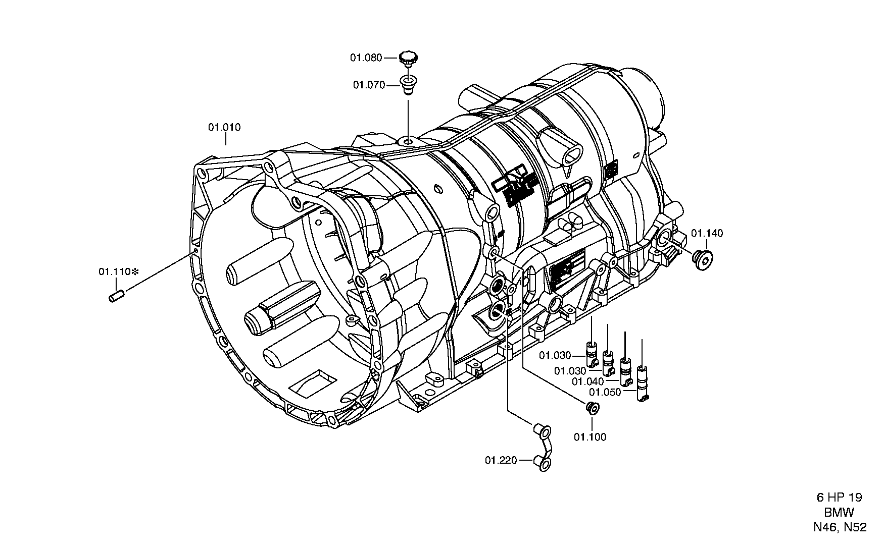 Корпус коробки передач 1071301108 ZF