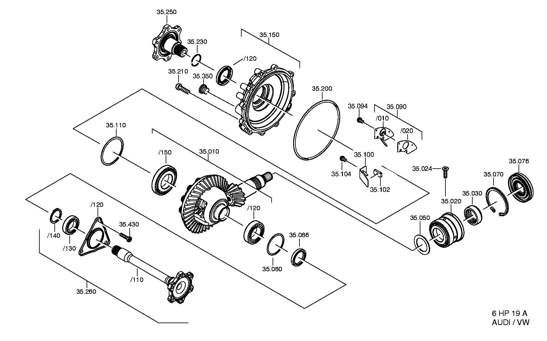 FLANGE SHAFT 1071235035 ZF