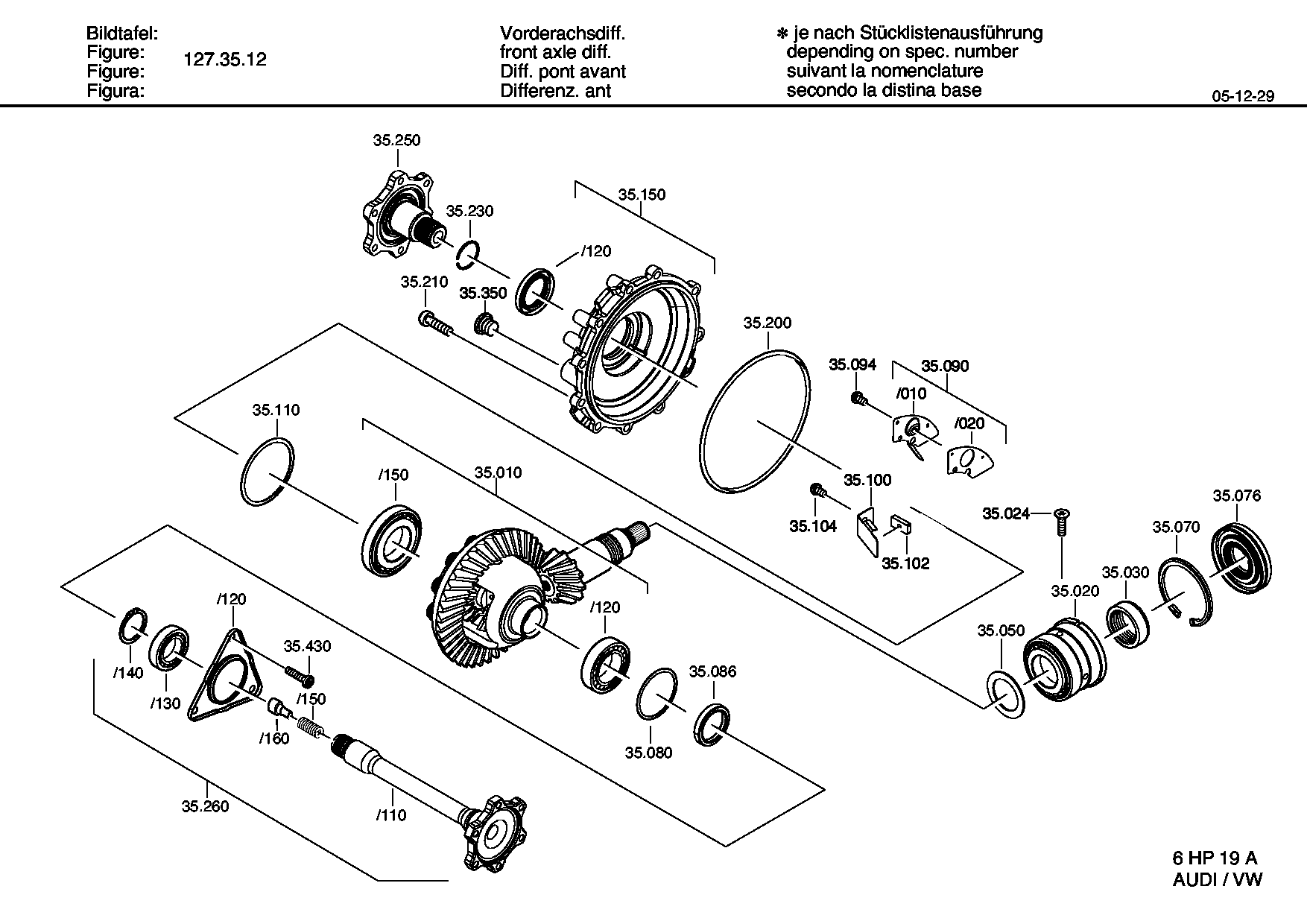 FLANGE SHAFT 1071335050 ZF