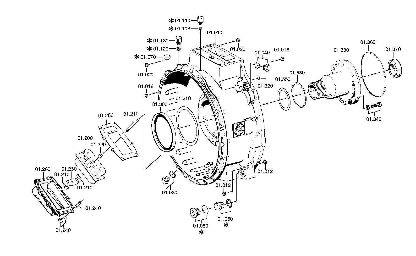 CONVERTER HOUS. 4130301255 ZF