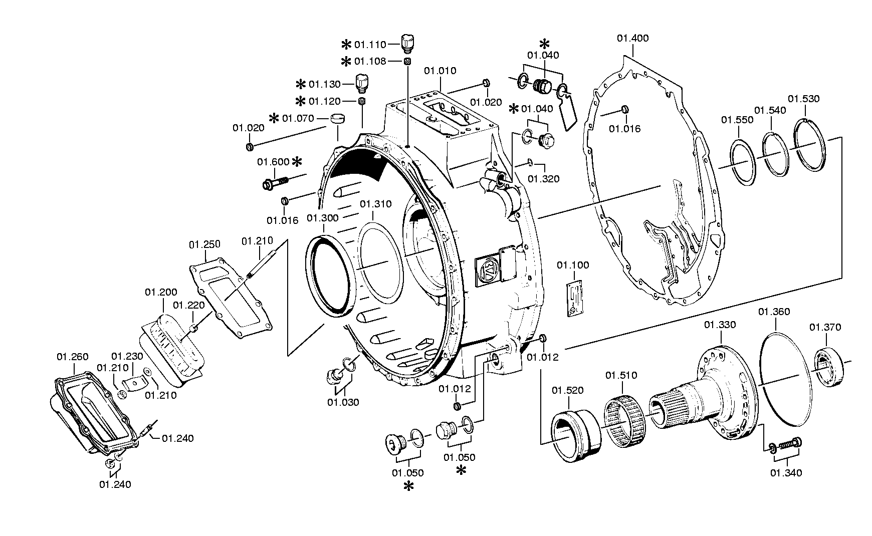 CONVERTER HOUS. 4130201166 ZF