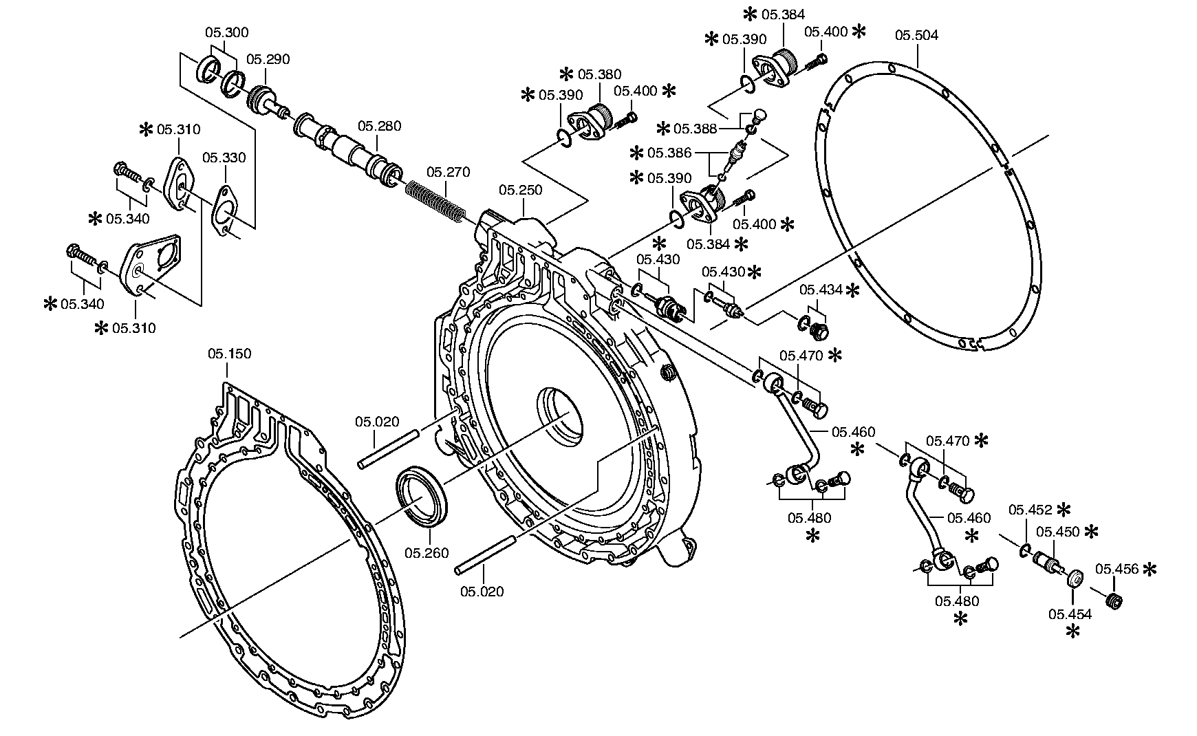 SUCTION TUBE 4130205151 ZF