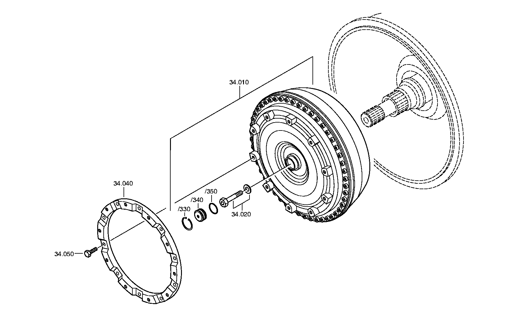 Гидротрансформатор 4166044006 ZF