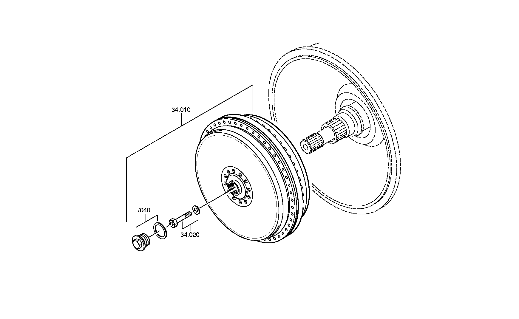 Гидротрансформатор 4168040068 ZF