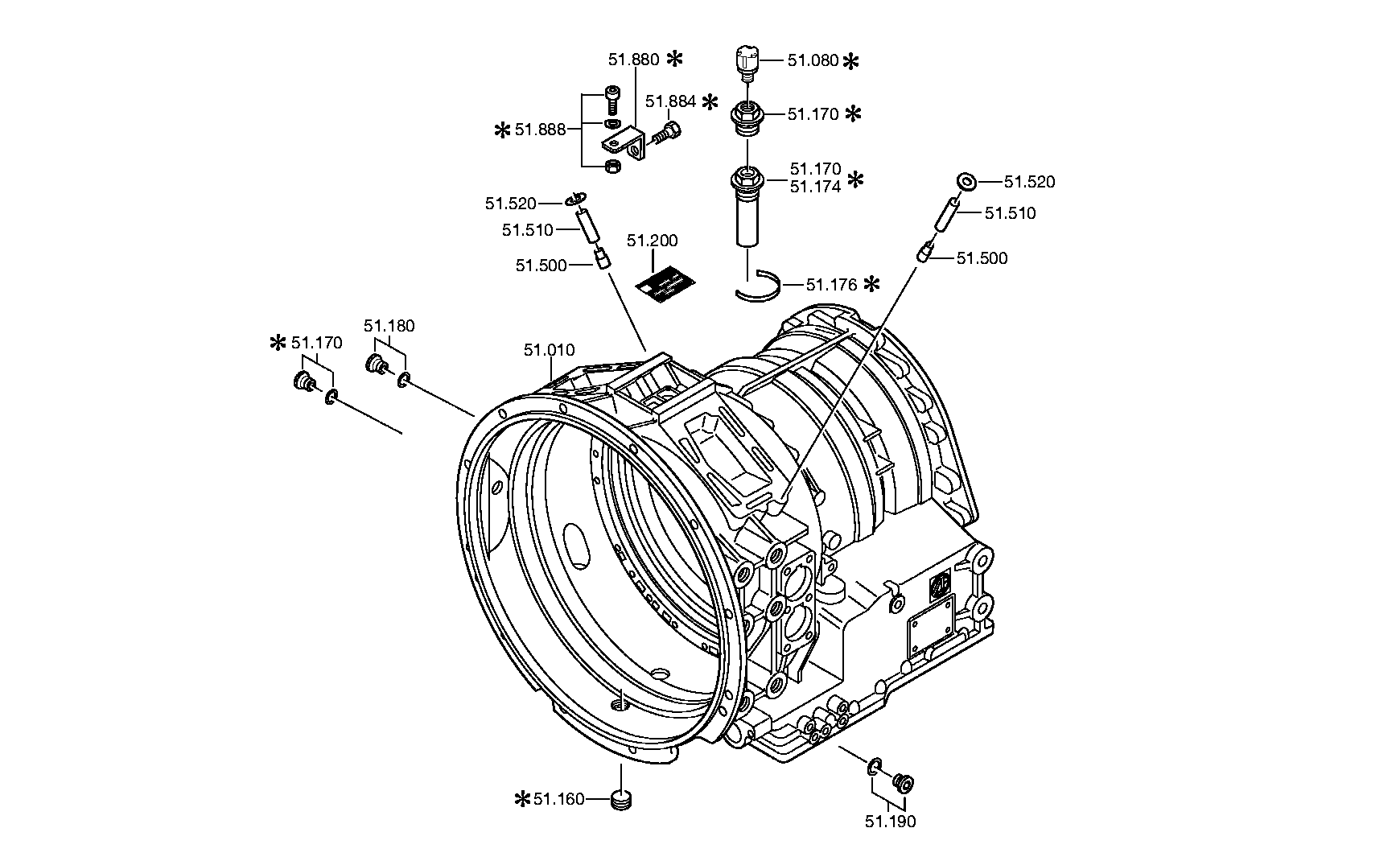 Болт с шестигранной головкой 0636015294 ZF