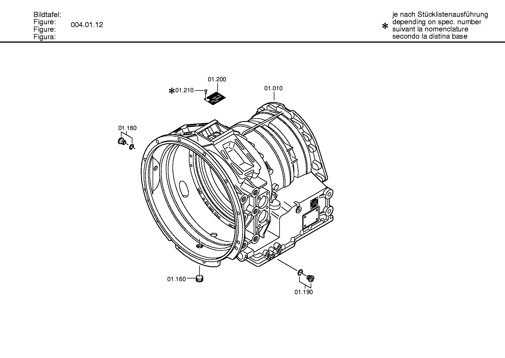 Корпус коробки передач 4149201031 ZF