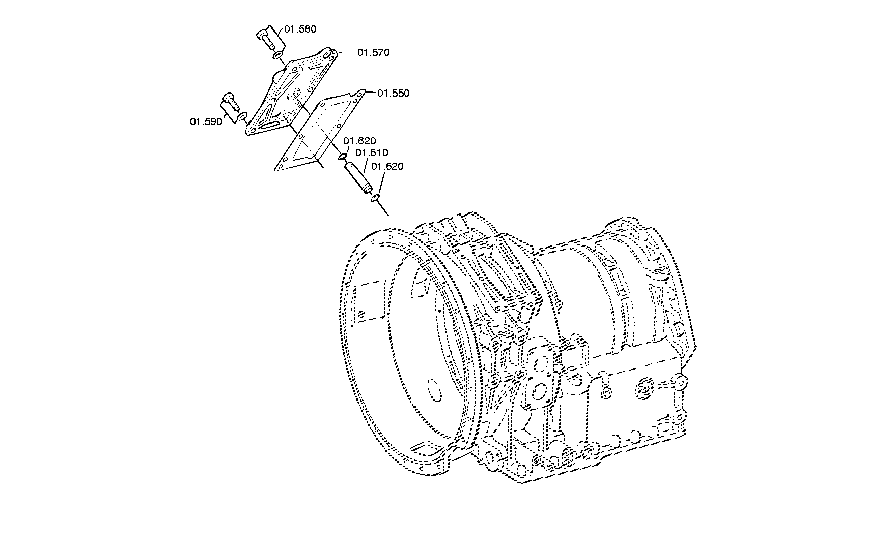 Корпус коробки передач 4149201018 ZF