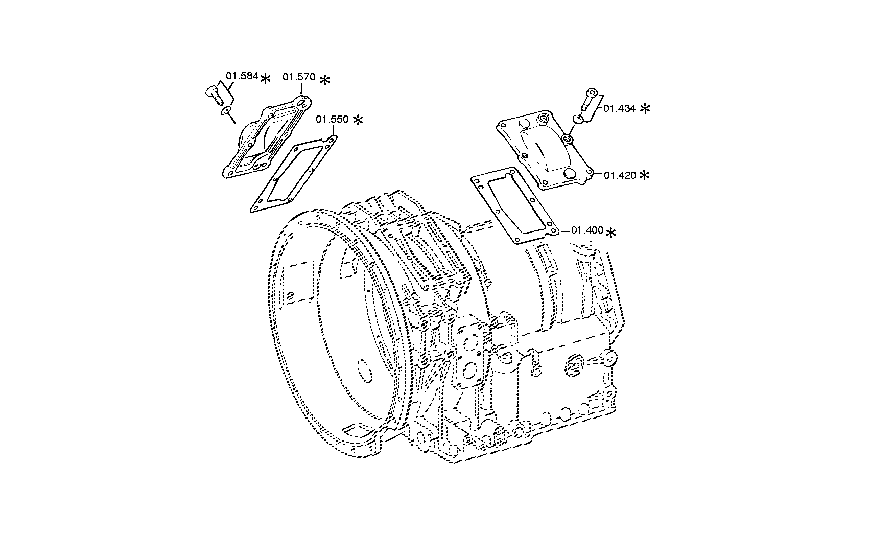 Корпус коробки передач 4149201051 ZF