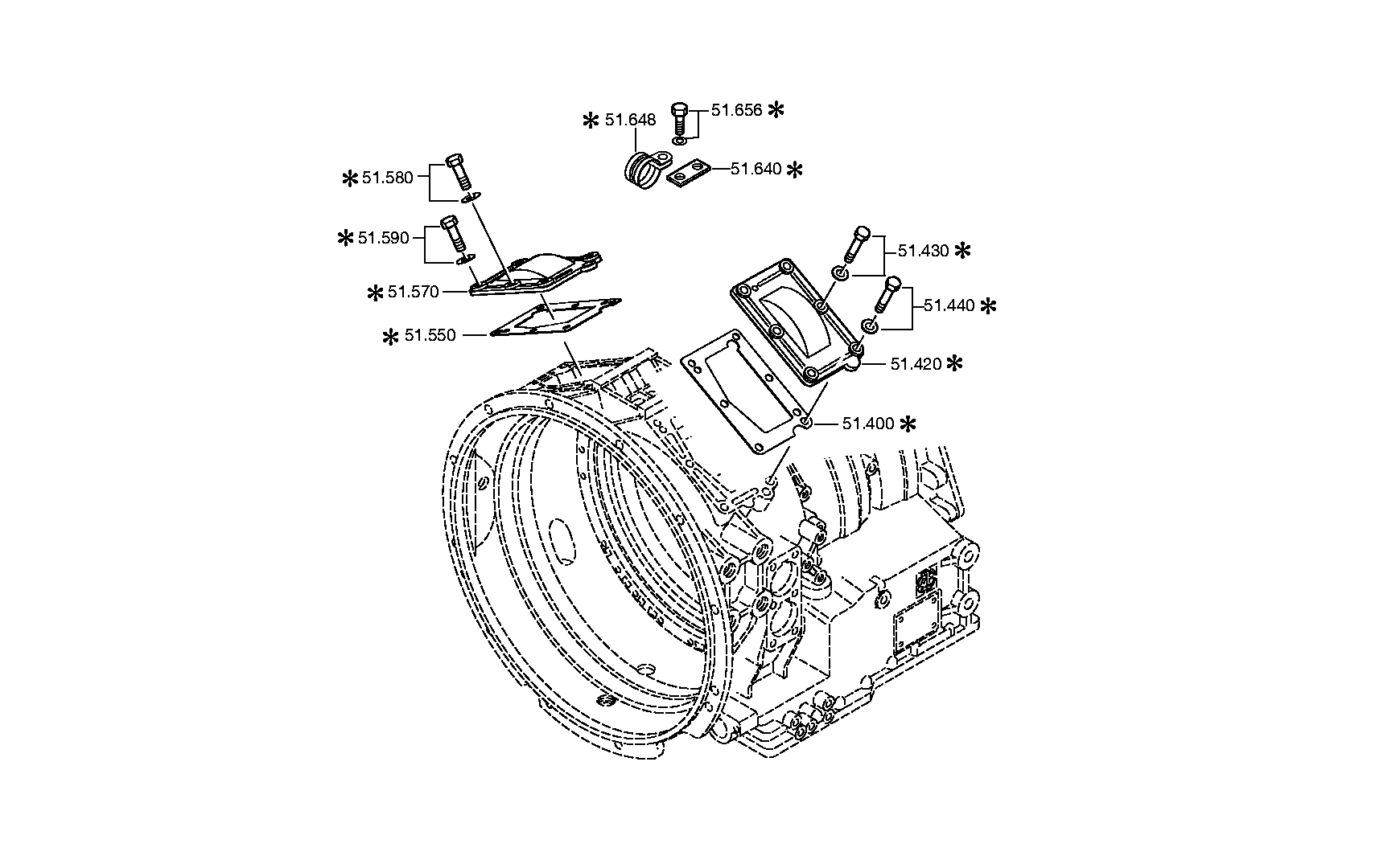 Корпус коробки передач 4236201004 ZF