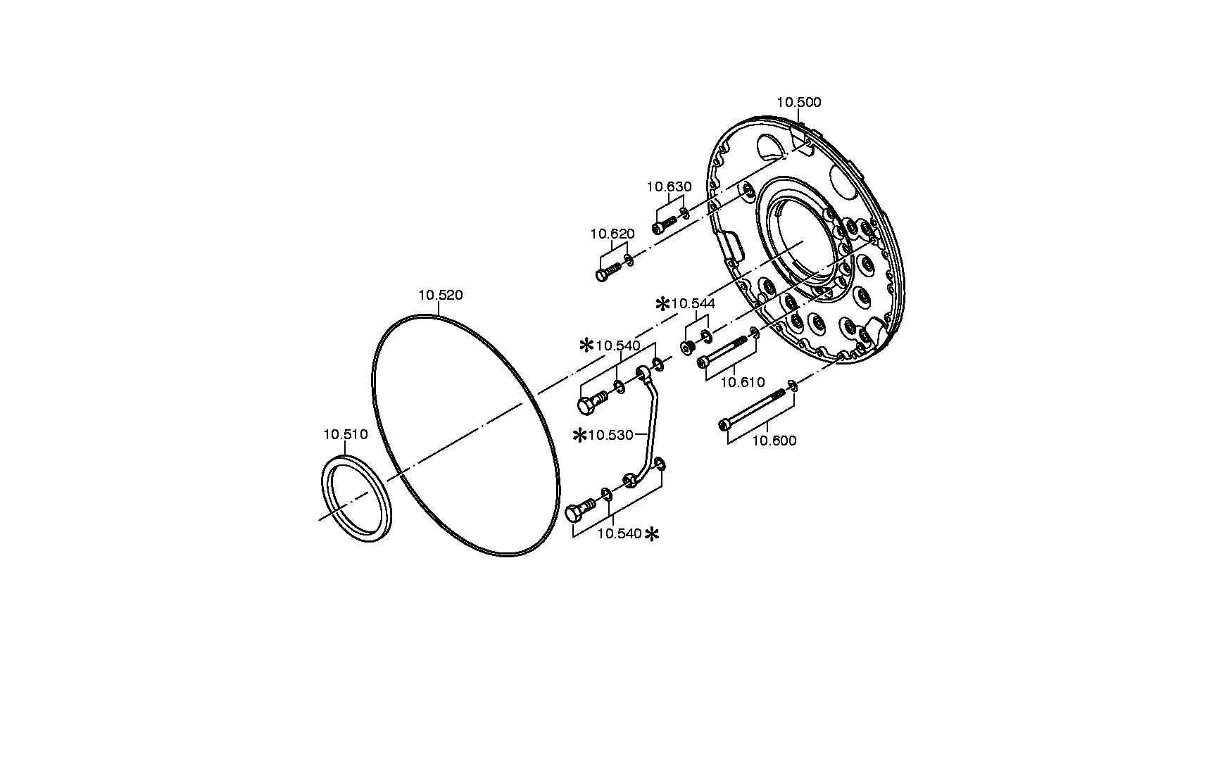 Винт TORX 0736101359 ZF