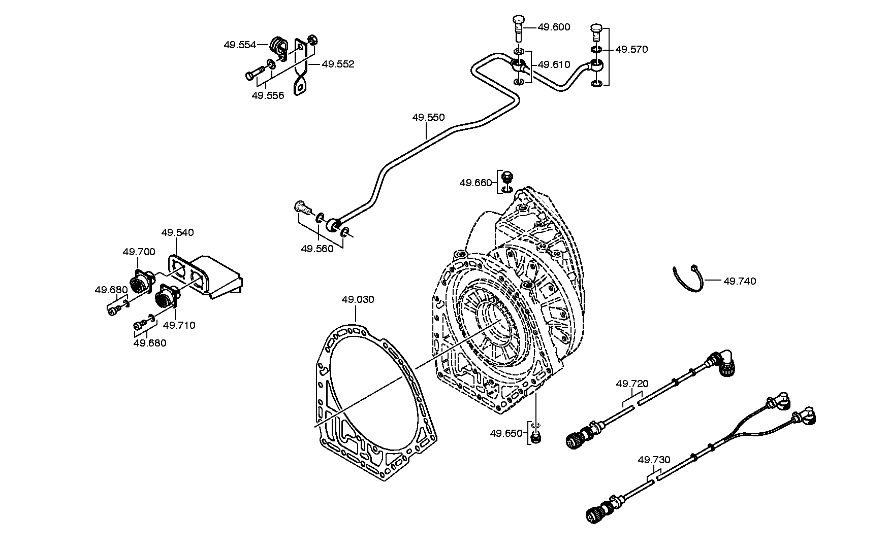 Трубопровод 4139249015 ZF