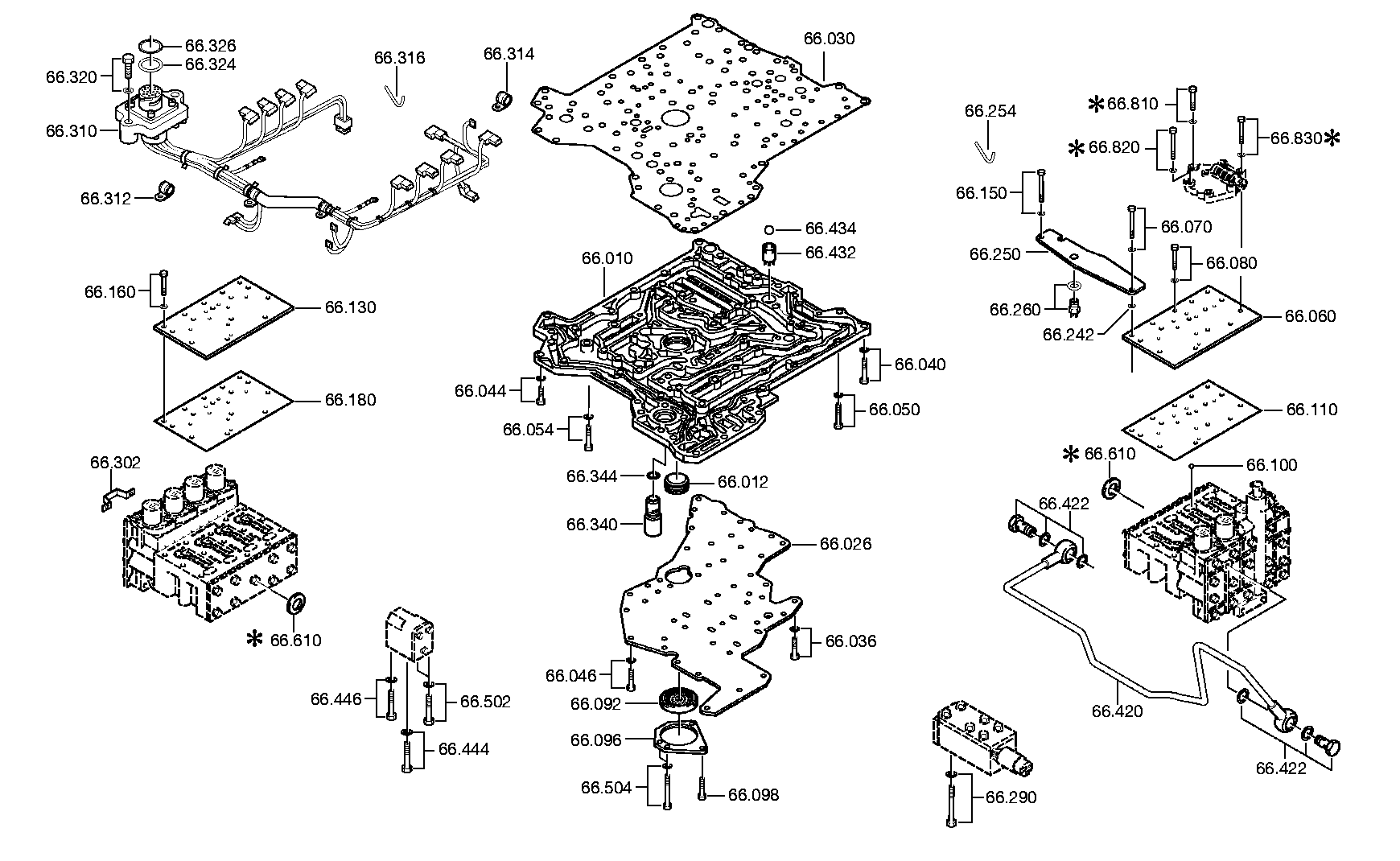 Блок клапанов 4139266028 ZF