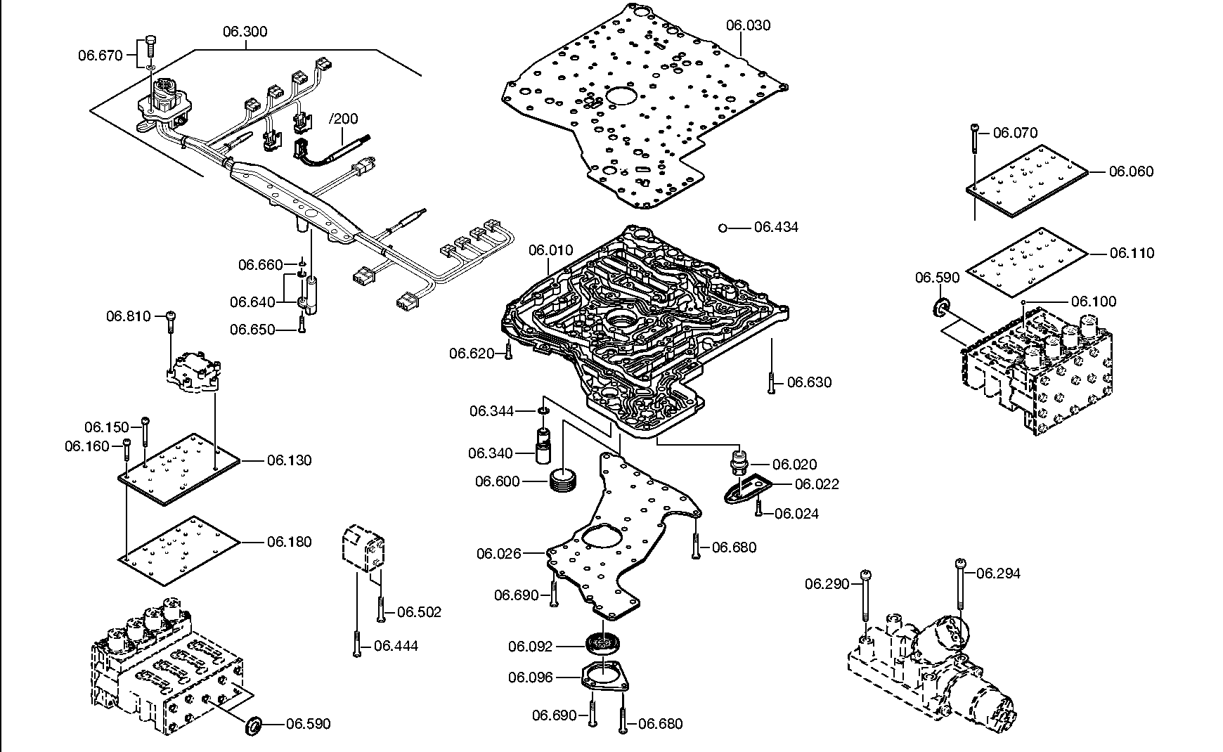Блок клапанов 4234206010 ZF