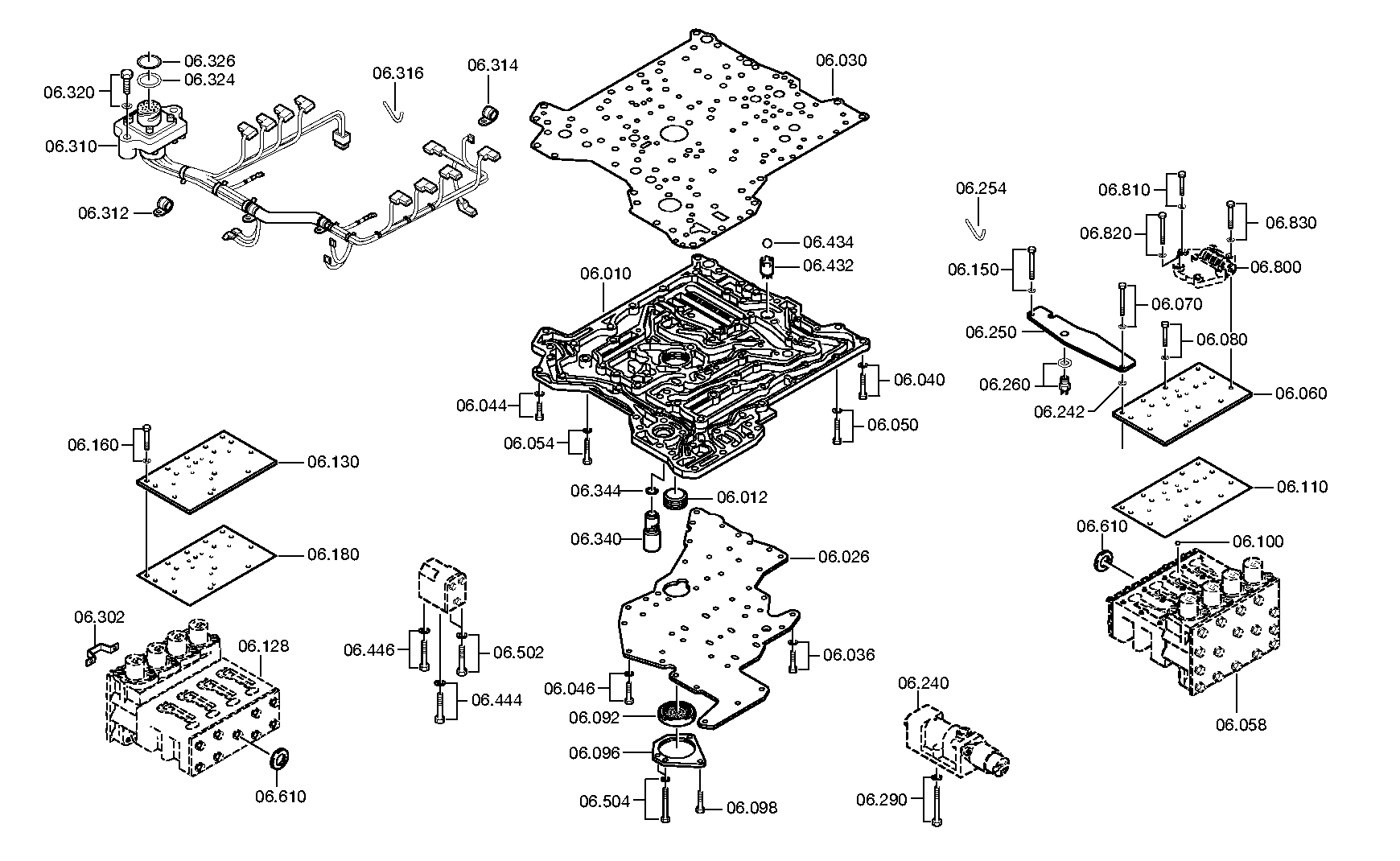 Блок клапанов 4139206805 ZF