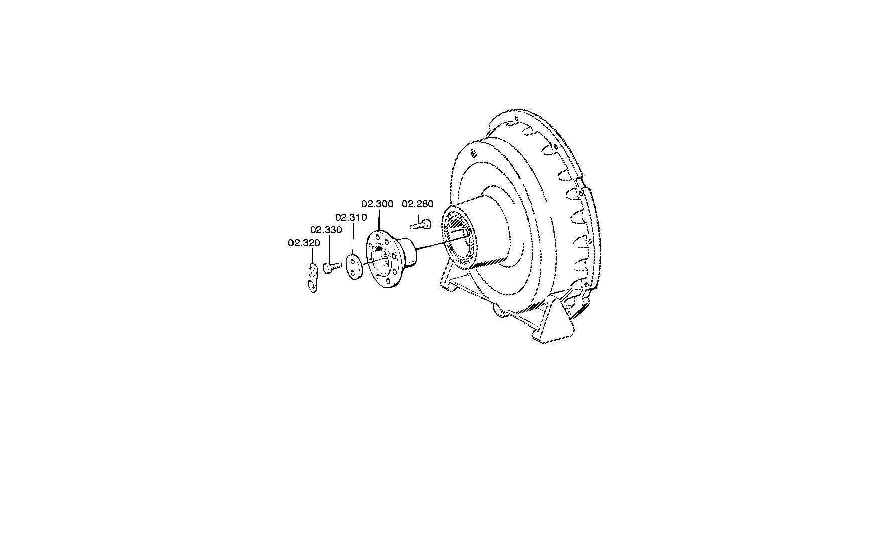 Болт с шестигранной головкой 0636021005 ZF