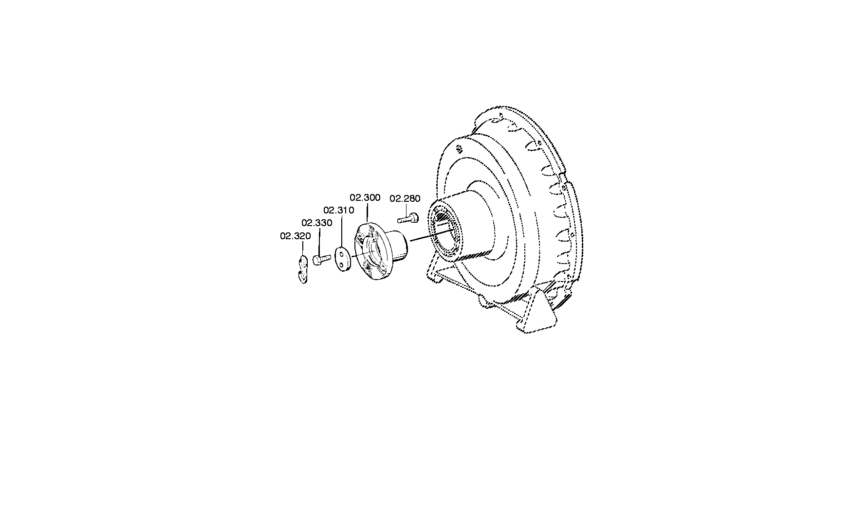 Фланец 4139202004 ZF