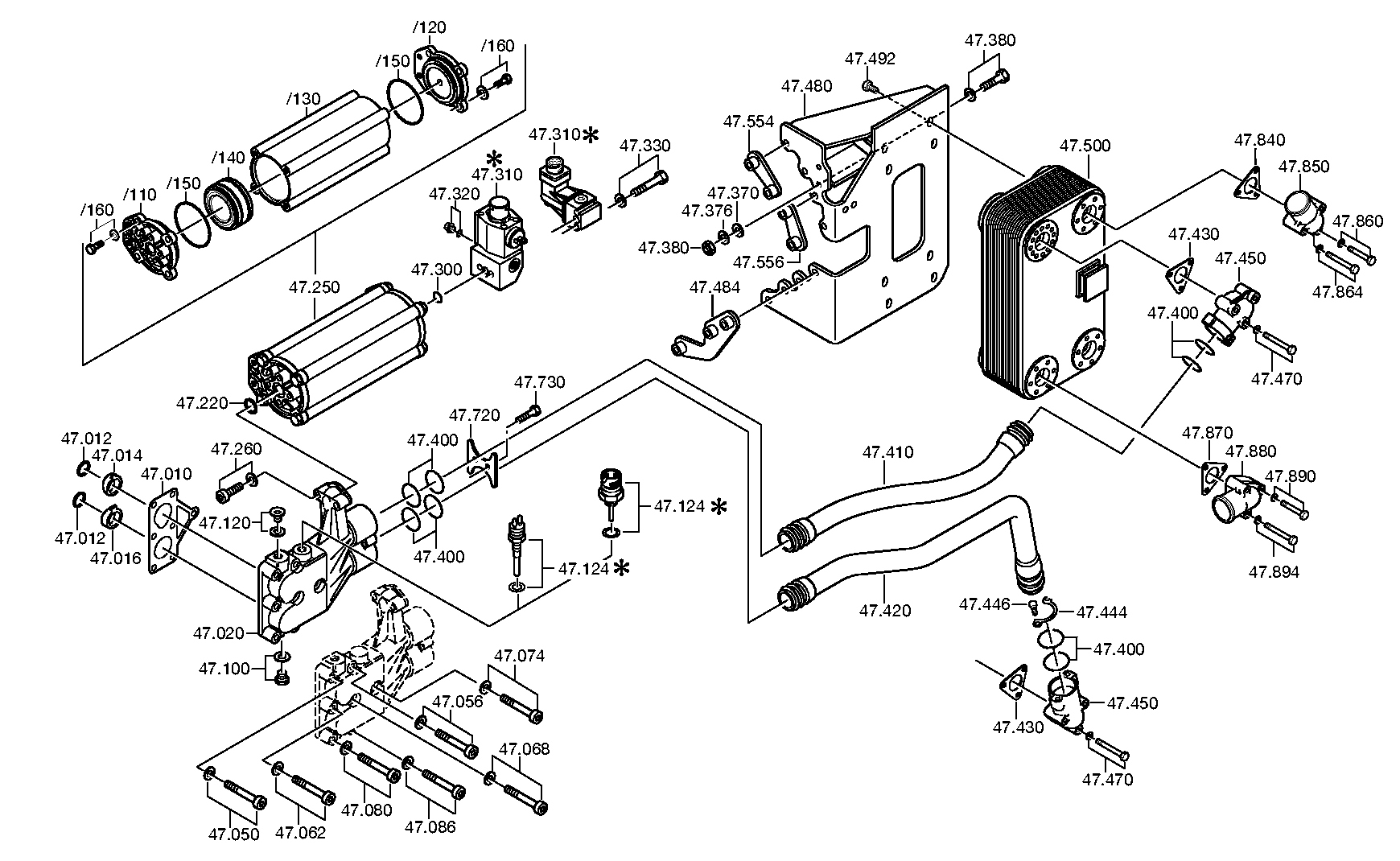 Трубопровод 4139347391 ZF
