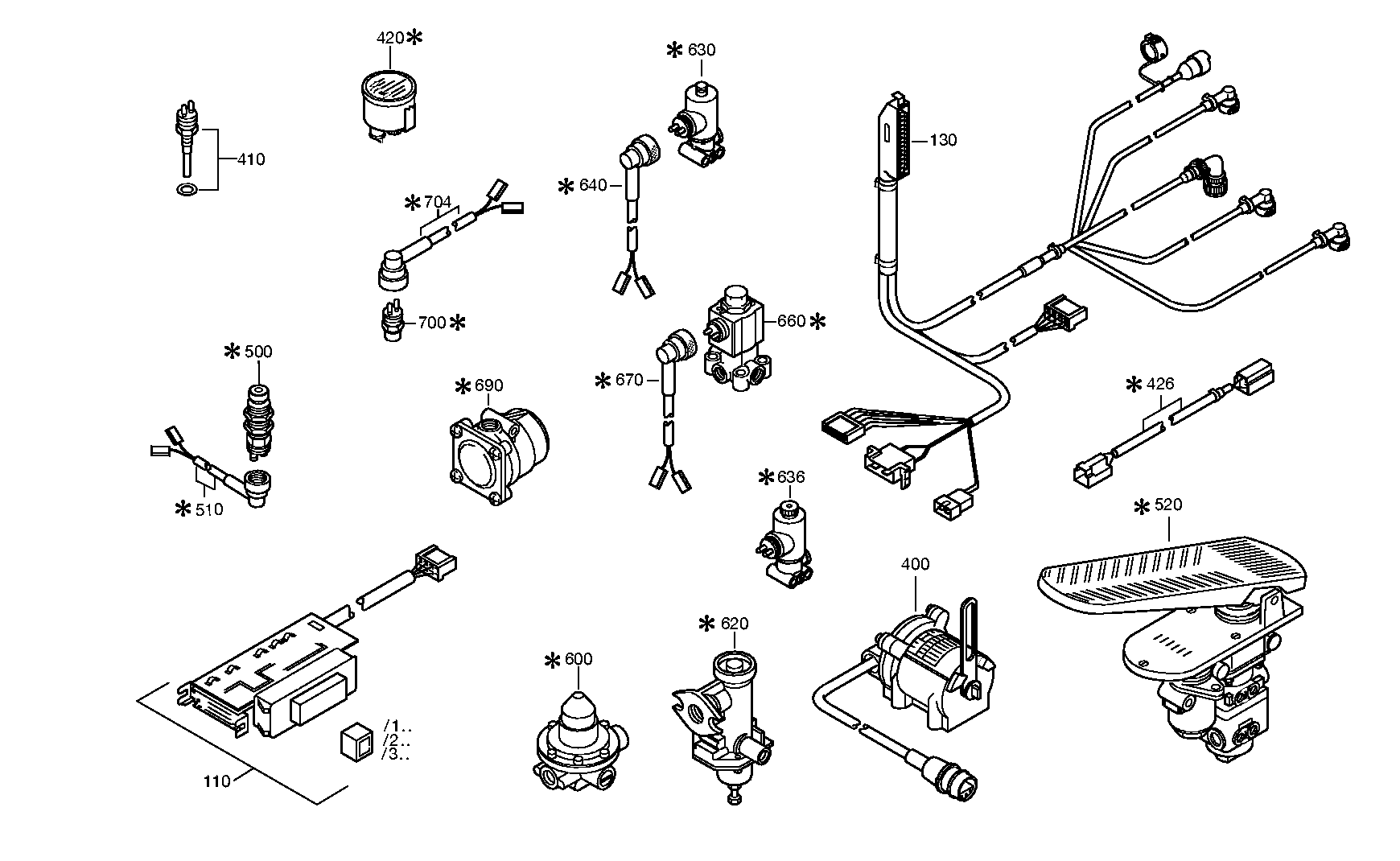 BRAKE VALVE 0501203829 ZF